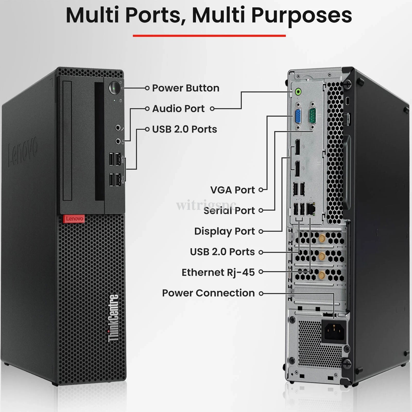 Lenovo ThinkCentre M910S SFF Desktop PC Intel i7-9th 32GB RAM 1TB SSD Win11 WiFi