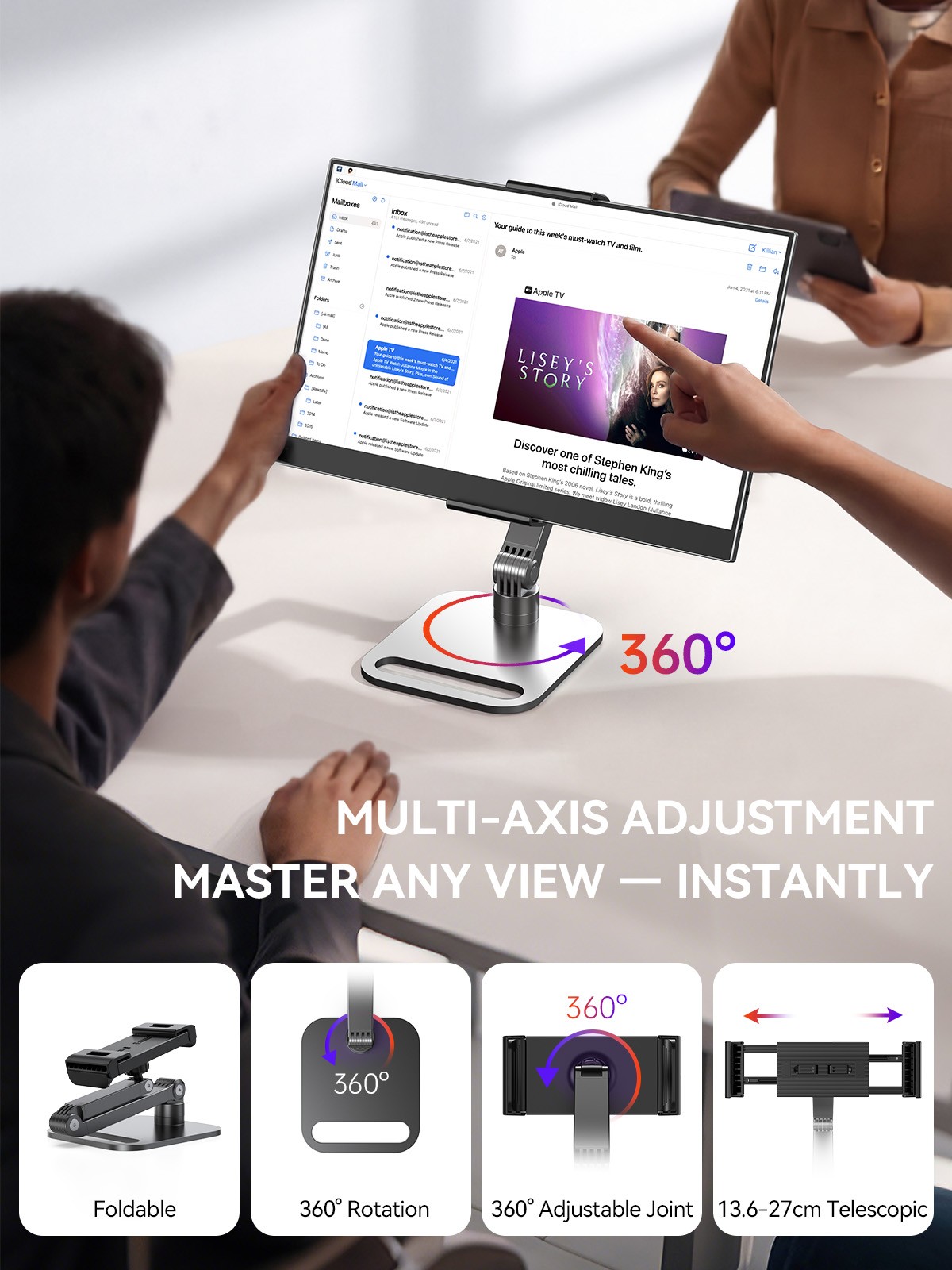 UPERFECT 15.6″ Portbale QLED Monitor 1920*1080 Second Screen 500 Nits For Laptop