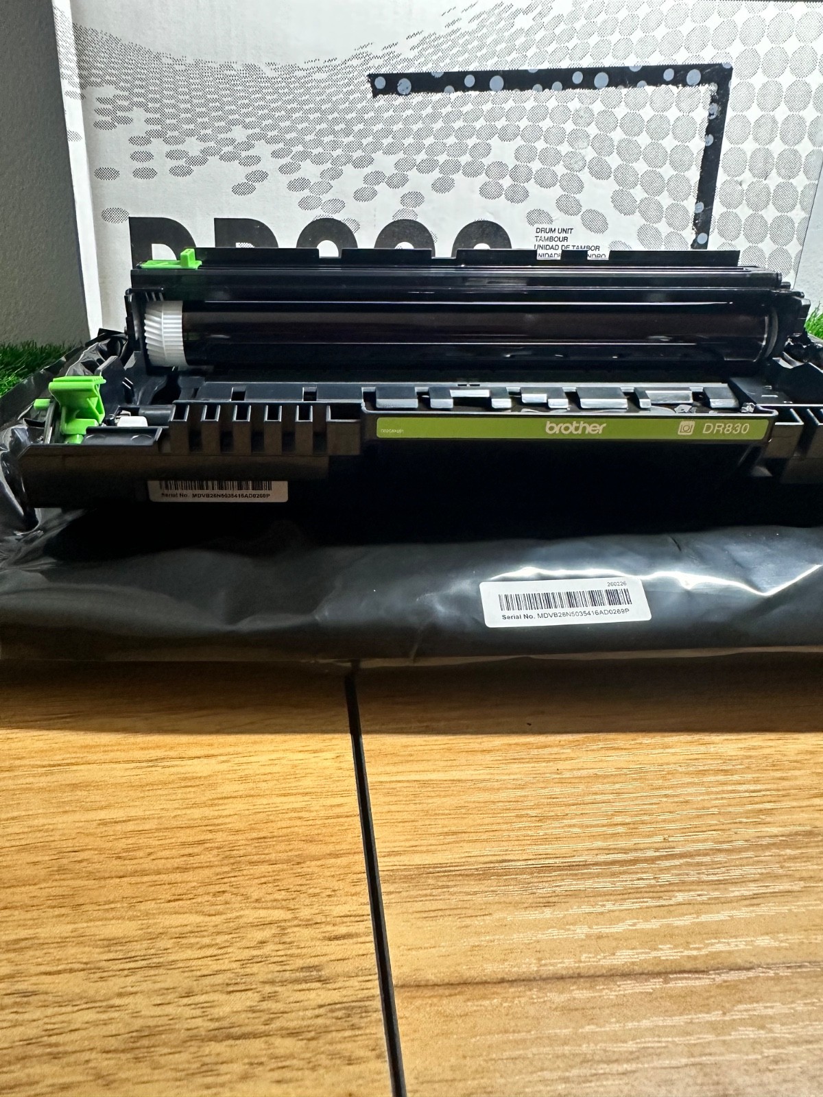 GENUINE Brother DR830 Drum Unit 15,000 Pages DR-830 HL-L2400D, HL-L2405W