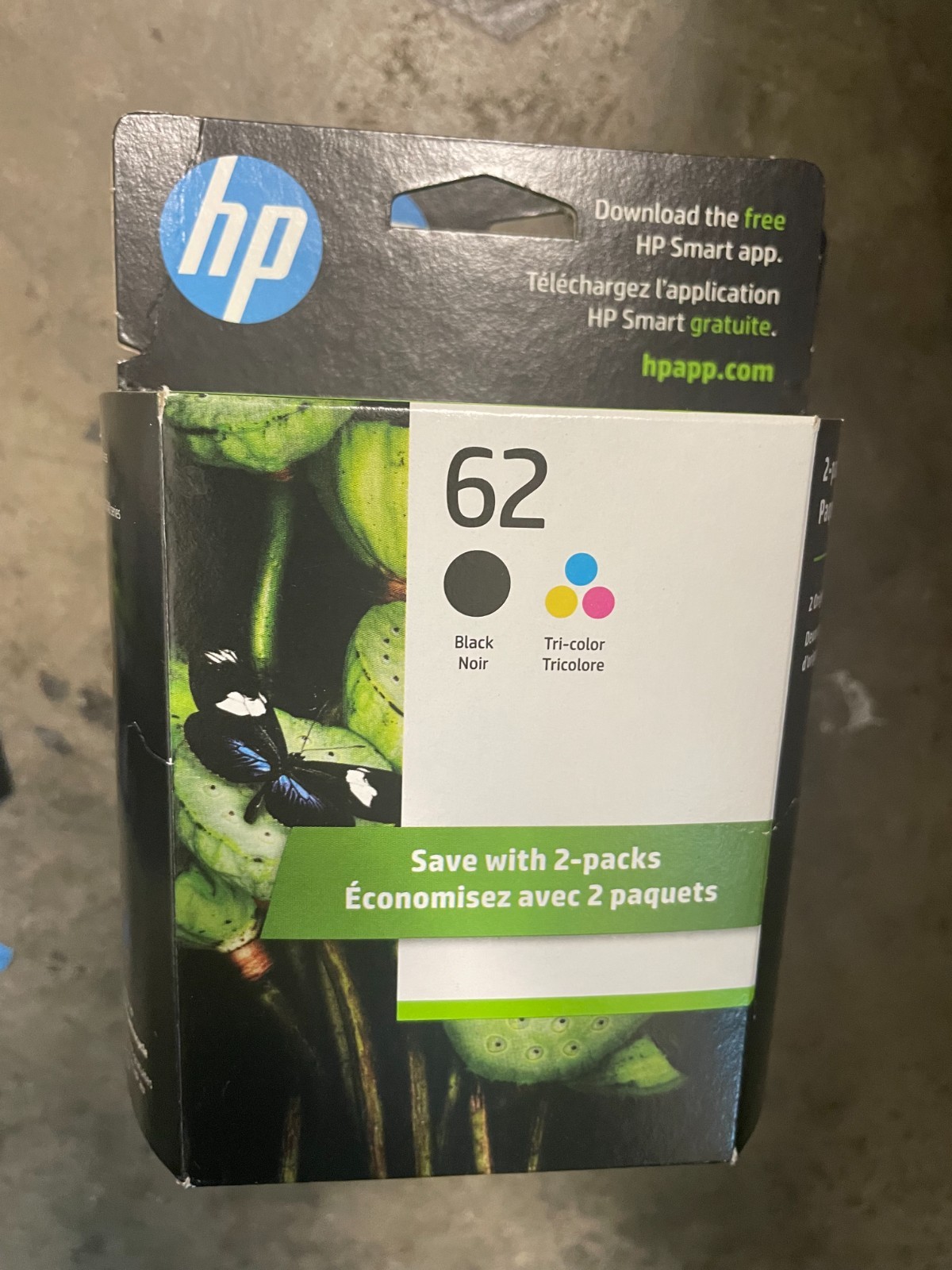 HP 62 (N9H64FN) Ink Cartridge – 2 Pack