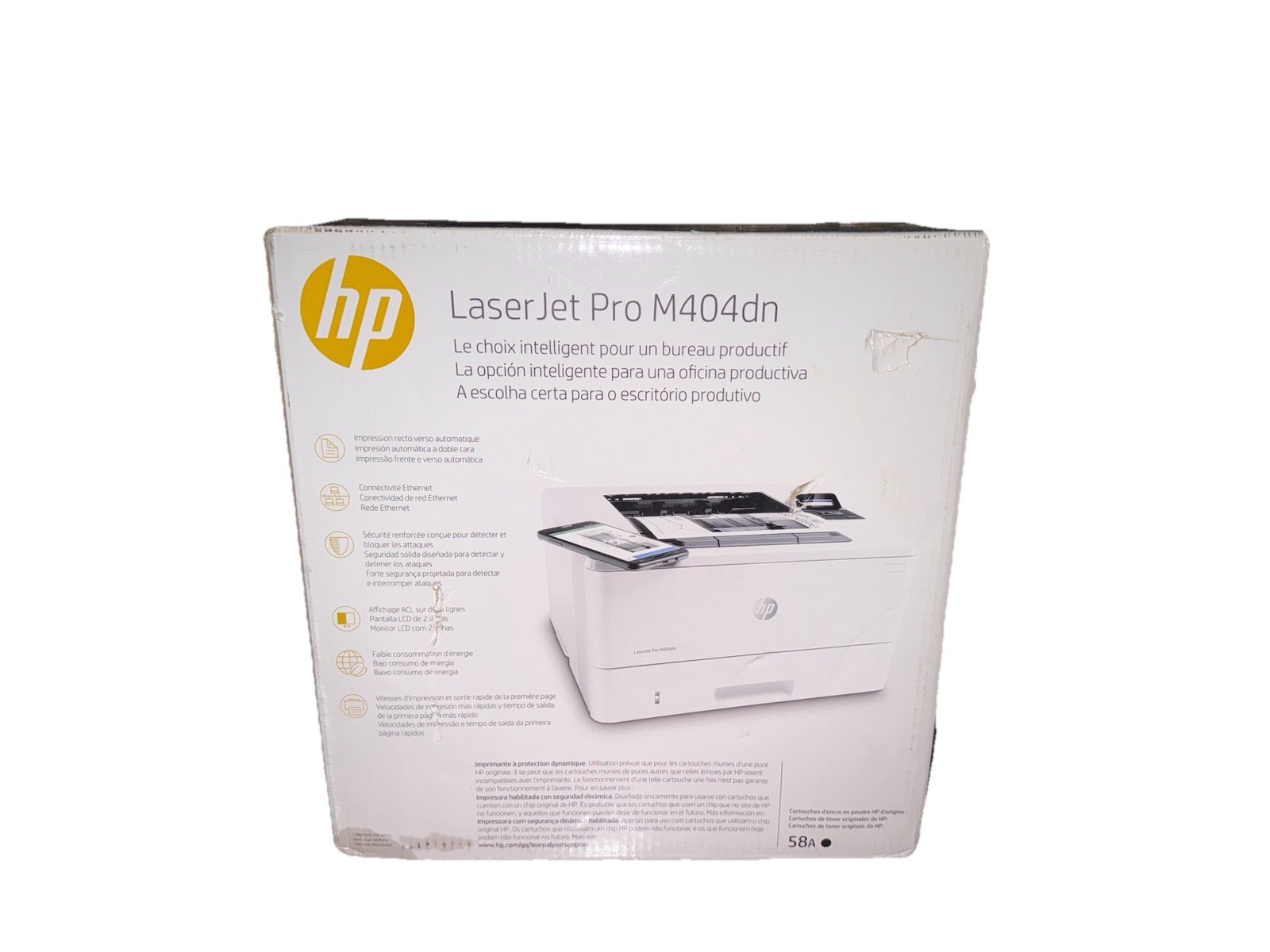 HP LaserJet Pro M404dn Laser B&W Printer Duplex Ethernet 38ppm A4 1200dpi