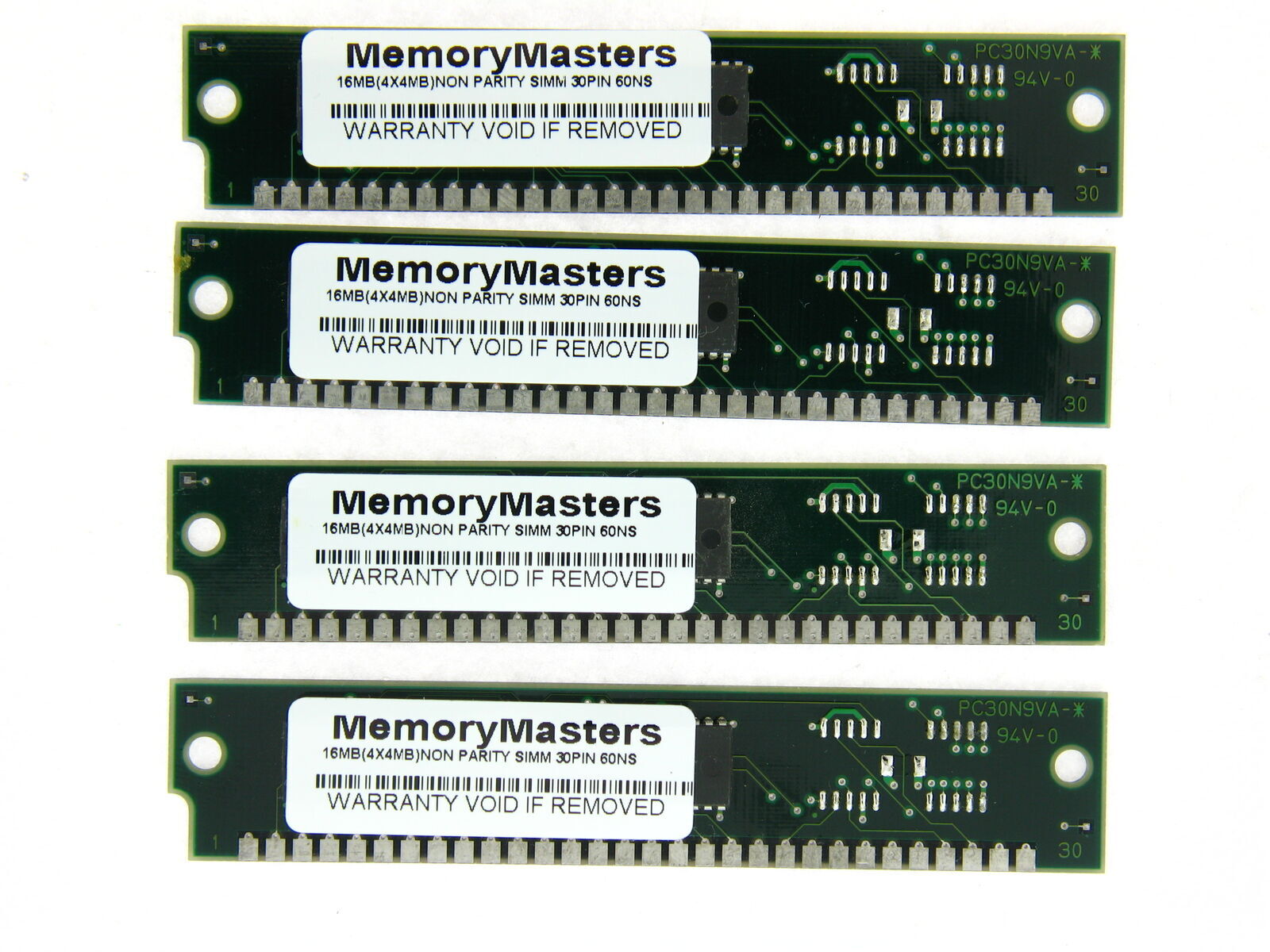 16MB 4x4MB 30pin SIMM RAM MEMORY non parity 4×8 30-pin Apple Mac PC SE/30 USED