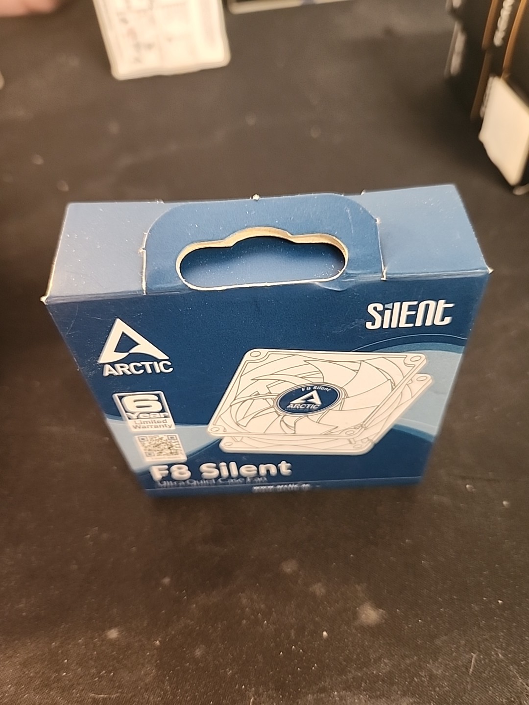 ARCTIC P8 Silent (Black) 80 mm Case Fan Very quiet motor Computer 1600 RPM