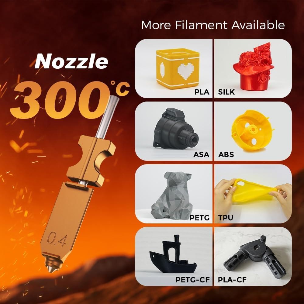FLASHFORGE 3D Printer Parts Replacement Nozzle Hotend for AD5X New Upgraded US