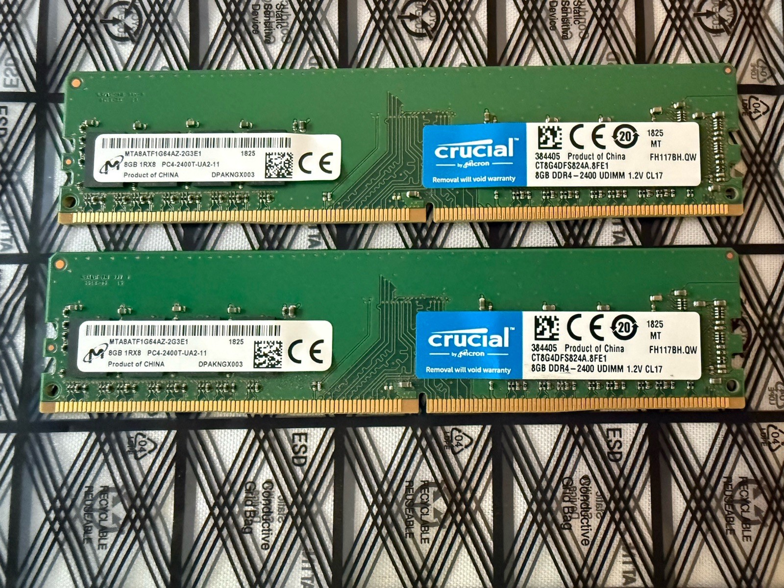 Crucial 16GB (2x8GB) DDR4-2400 PC4-2400T UDIMM DDR4 SDRAM CT8G4DFS824A