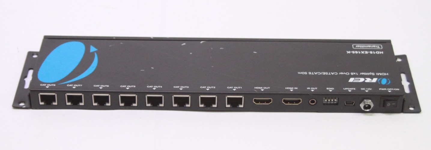 OREI HDMI Splitter 1X8 Over CAT6 70m HD18-EX165-K Used NO Power Supply Cable