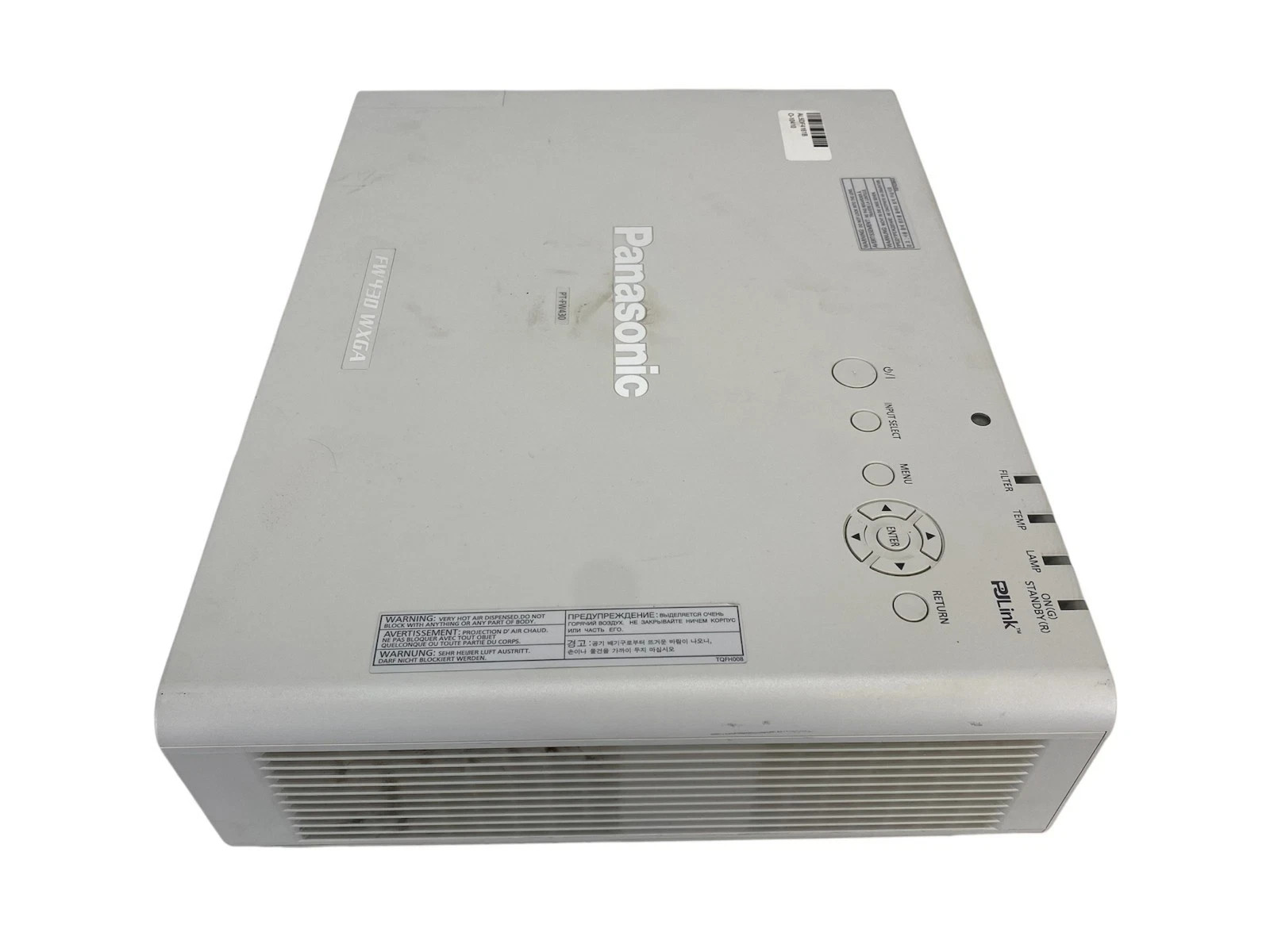 Panasonic PT-FW430U WXGA 3500 Lumens LCD Projector TESTED