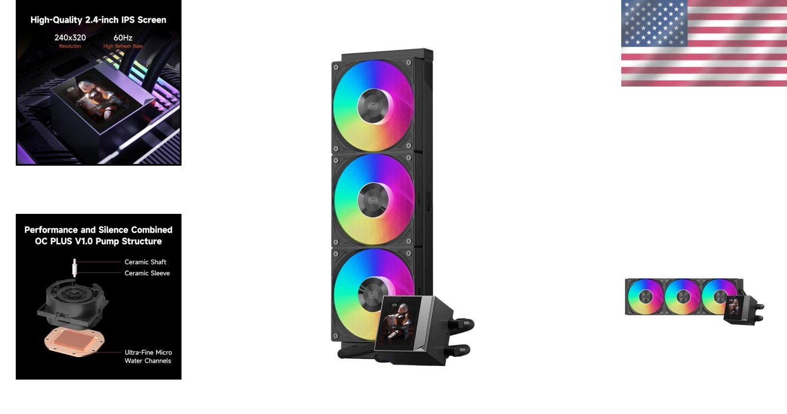 High-Performance 360mm Liquid CPU Cooler/`