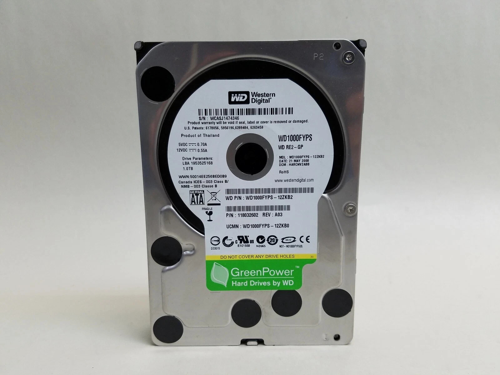 Western Digital 1TB 3.5″ SATA III 7200RPM Desktop Hard Drive