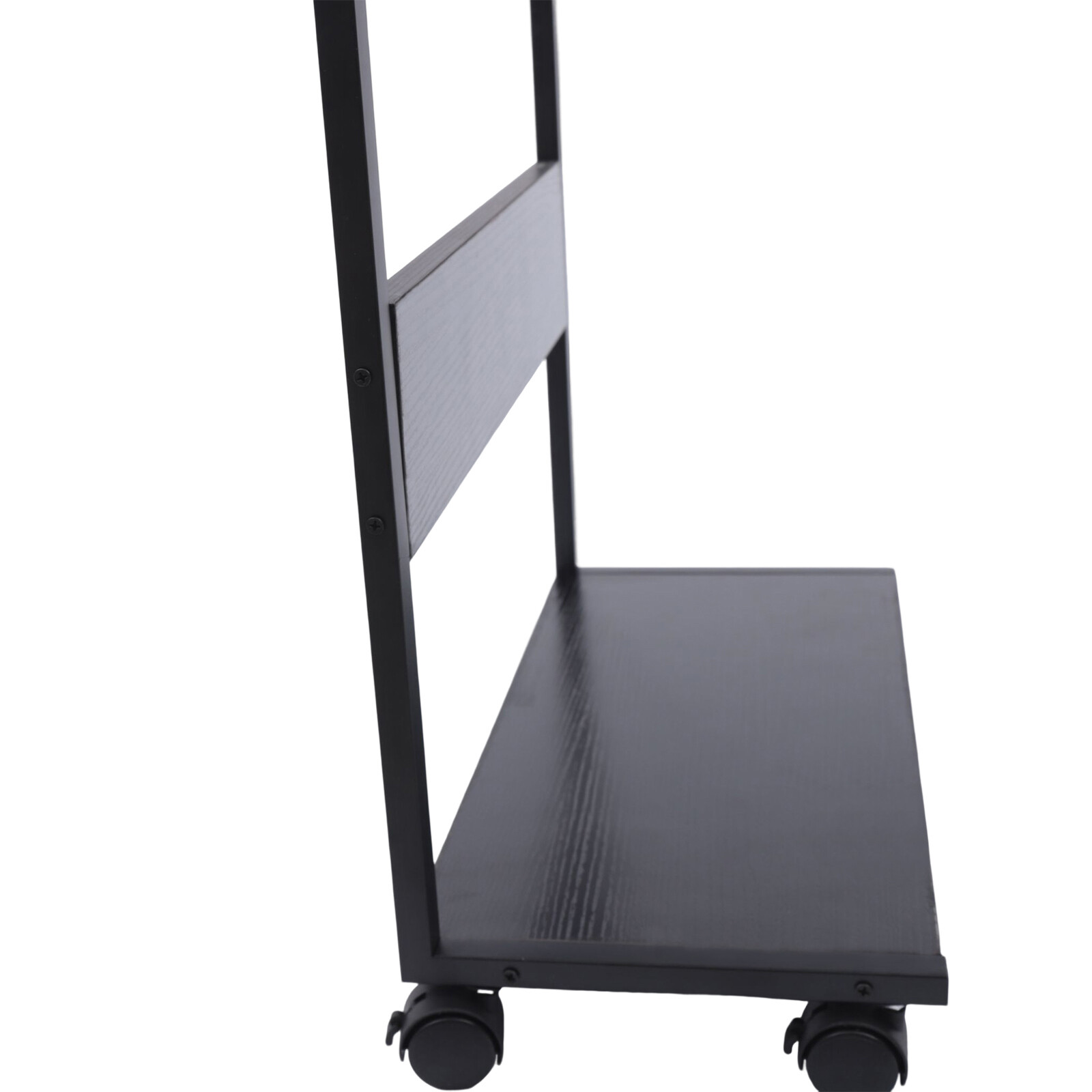 2-Tier CPU Holder Cart Under Desk Computer Tower Stand Mobile PC Tower Stand NEW