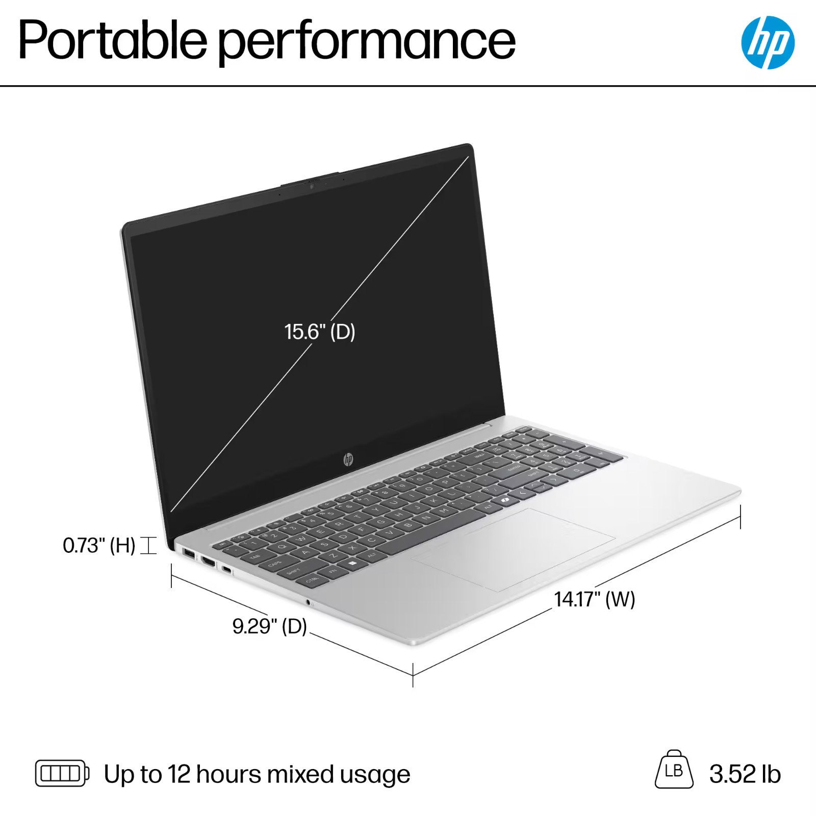 2026 HP Laptop 15 Touch Office 2024 Ryzen 5 7520U 16GB RAM Up to 1TB SSD Copilot