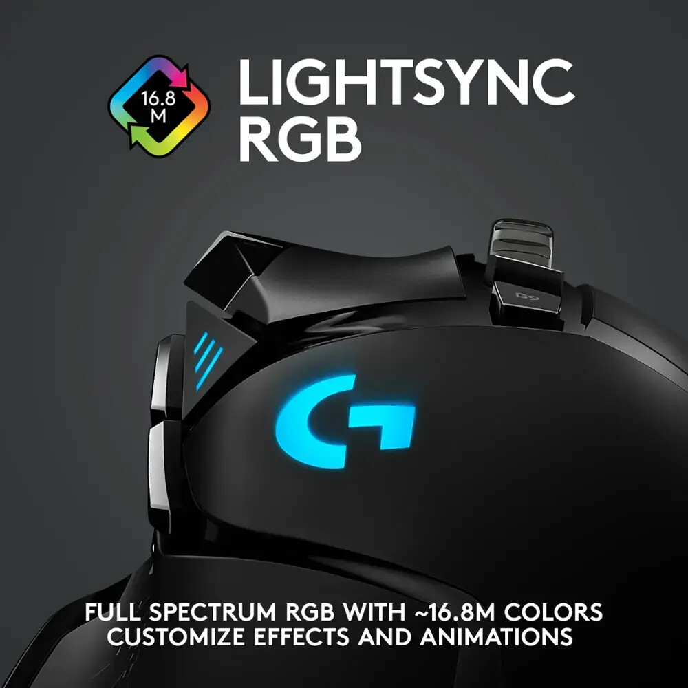 Logitech – G502 Lightspeed Wireless Optical Gaming Mouse with RGB Lighting