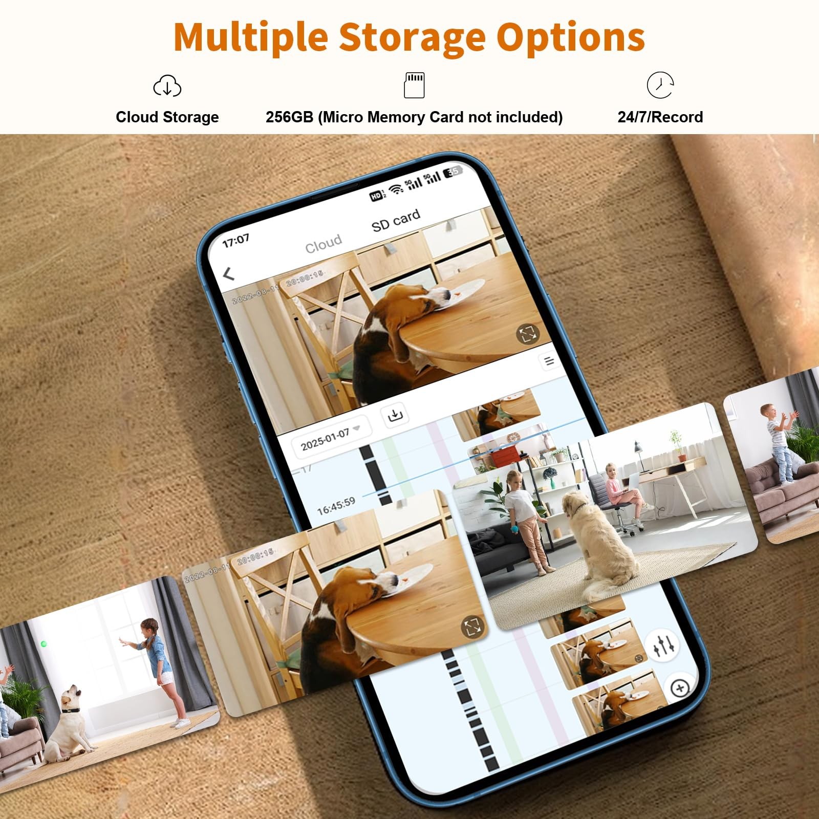 5G Indoor Camera for Home Security, 2K Security Camera, Pet/Baby/Dog Camera with