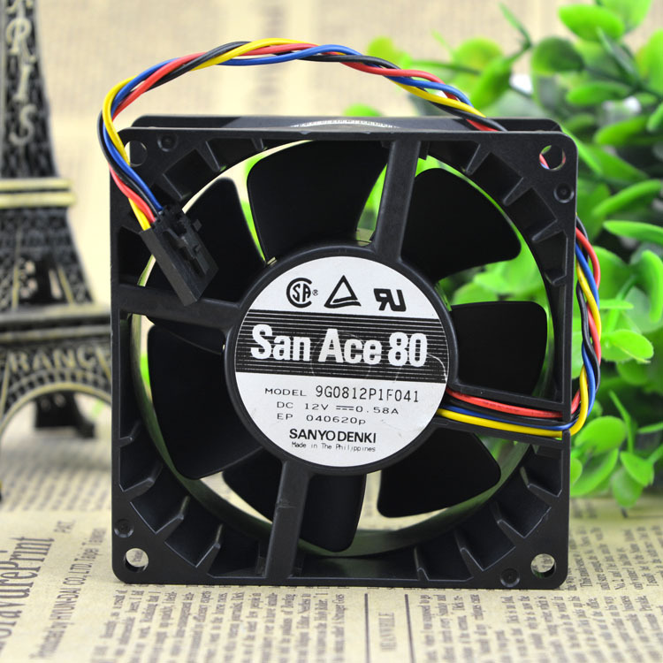Dell OPTIPLEX 755 Computer Cooling Case Fan 80x80x38mm DC 12V 0.58A 9G0812P1F041