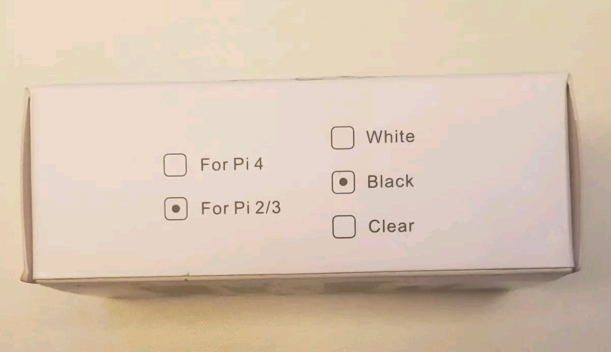 Raspberry Pi 3 Model B+ 3B+ 2 Case Fan Heatsinks Removable Top Cover