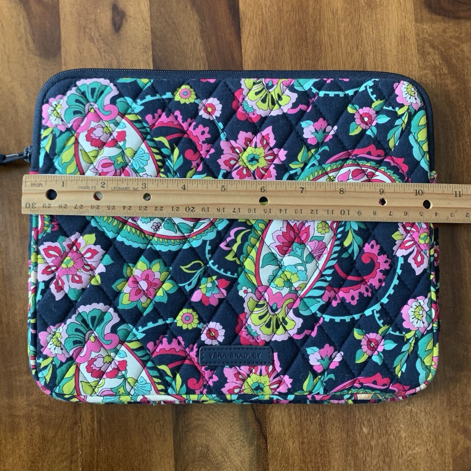 VERA BRADLEY Quilted Zippered iPad Tablet Case Retired Petal Paisley