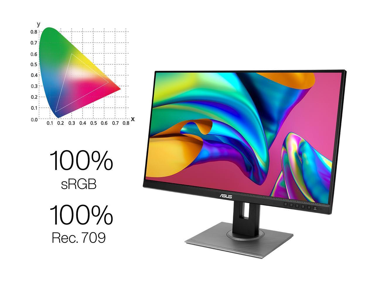 ASUS ProArt Display 27″ 1440P Monitor (PA278QV) – QHD (2560 x 1440), 100% sRGB/R