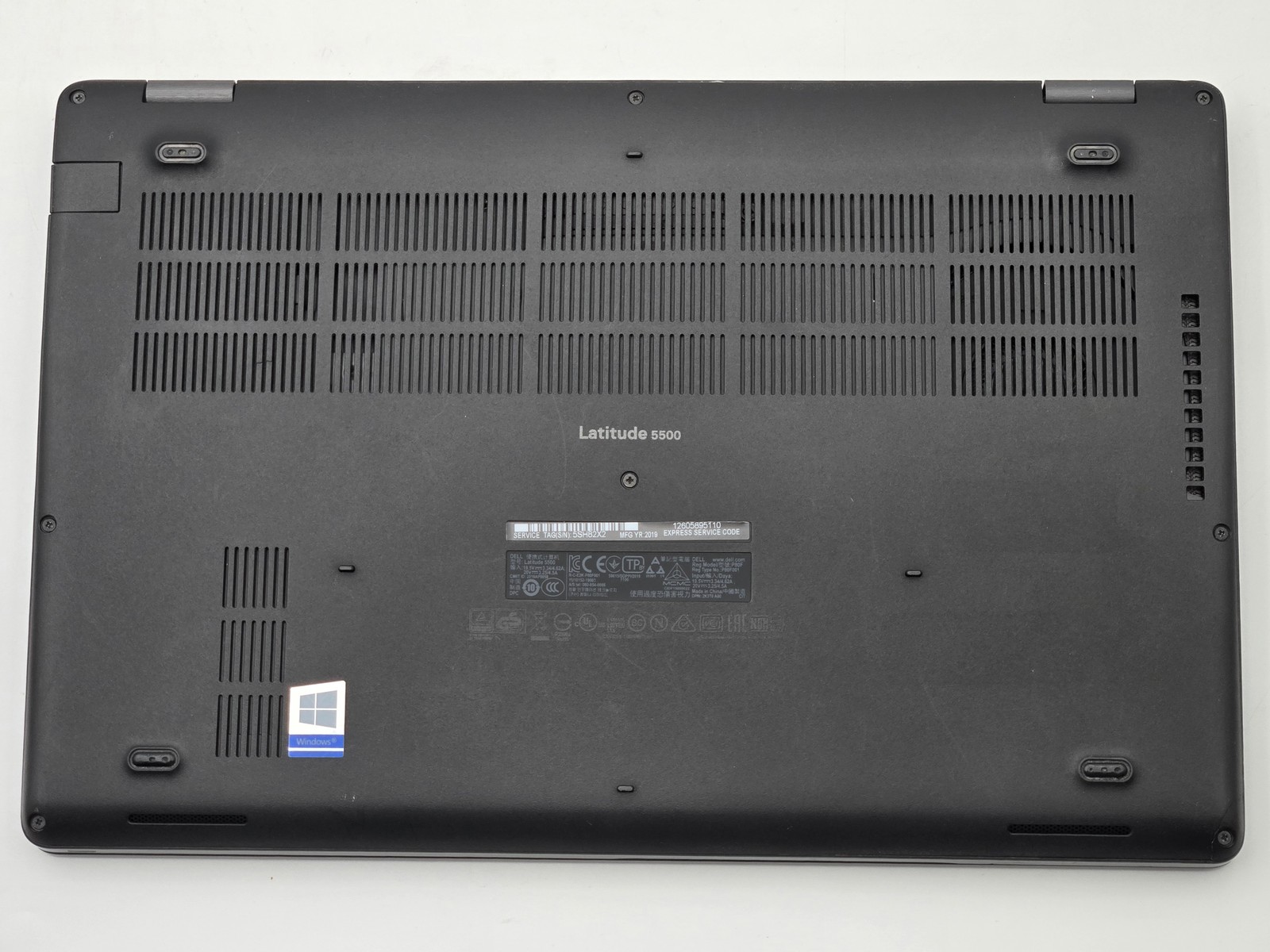 Dell Latitude 5500 15″ FHD I5-8365U 256GB SSD 8GB W11P Webcam