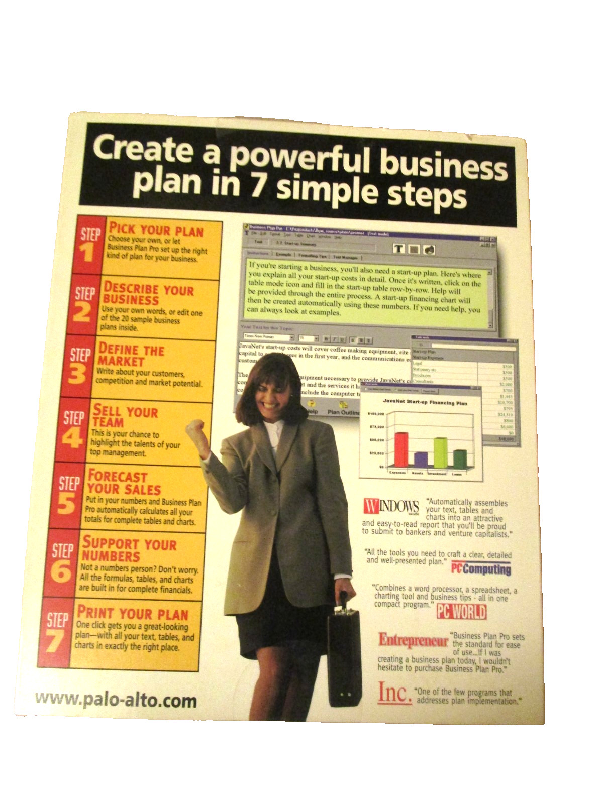 1998, Business Plan Pro v3, Complete w/ Original Box, Manuals and CD