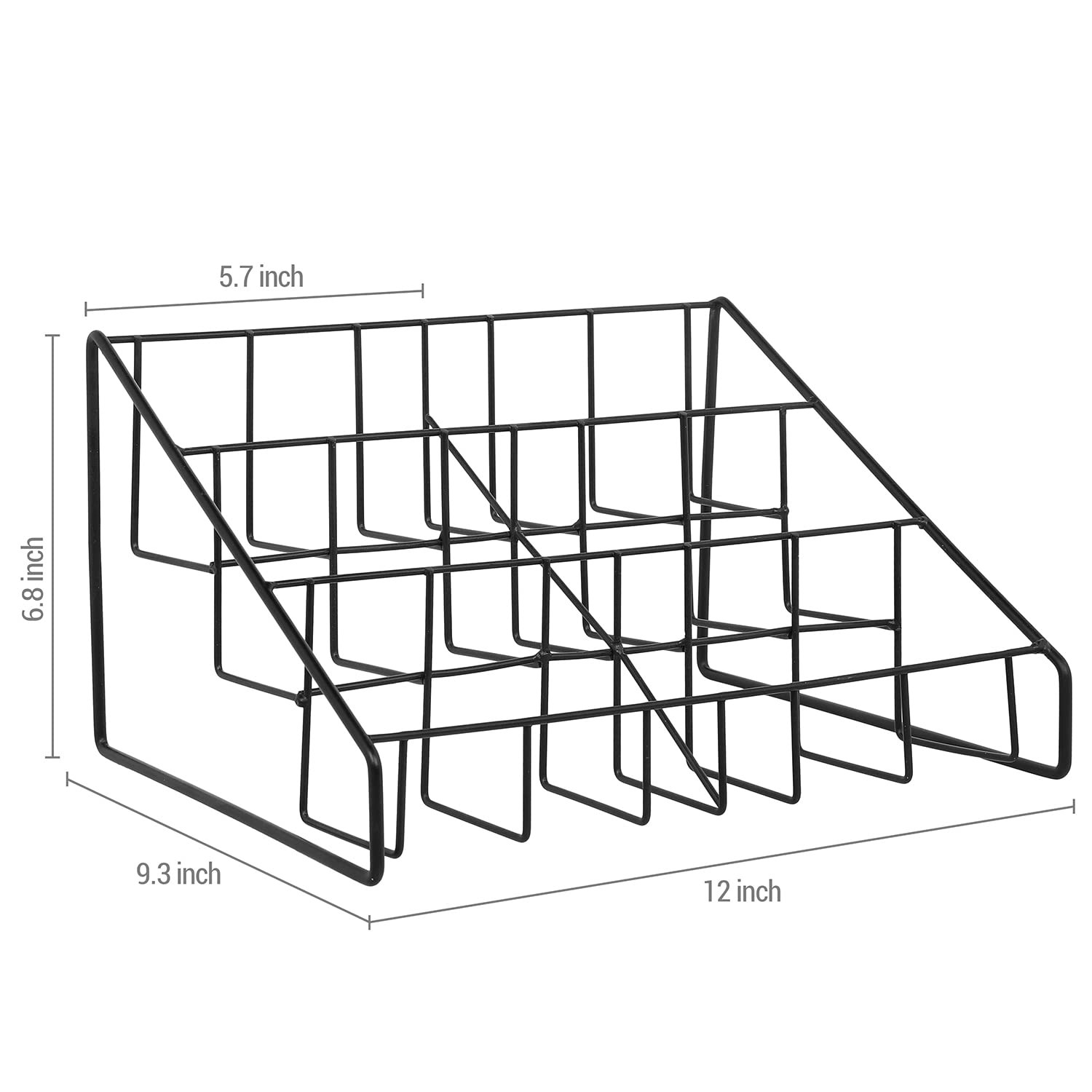 MyGift CD Display Stand, CD Rack Tower, 3Tier DVD Stand Holder, Tabletop Comp…