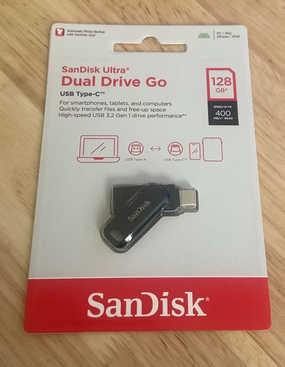 Sandisk Ultra Dual 128GB Drive Go USB Type-C Flash Drive