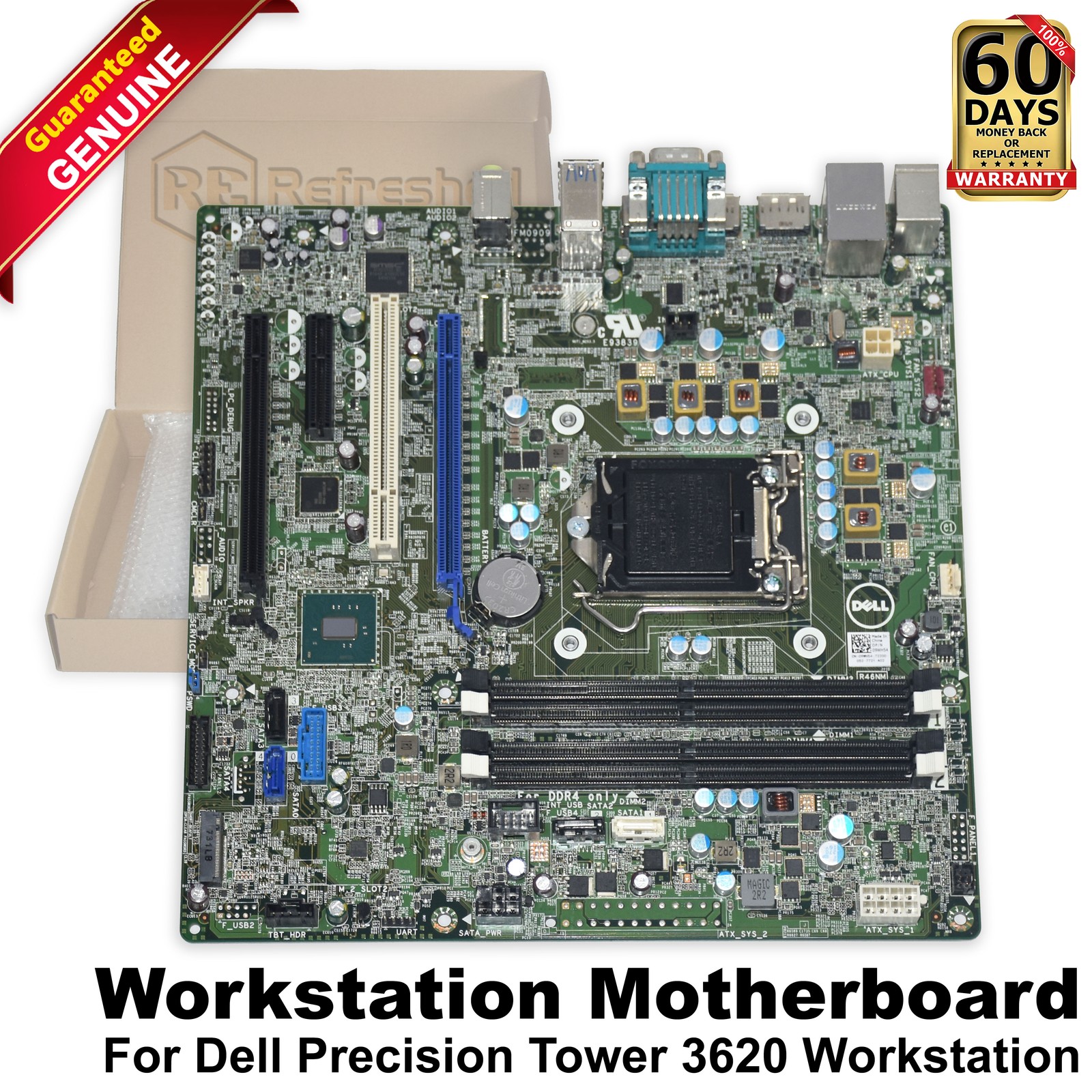 Dell Precision Tower 3620 Motherboard Socket LGA1151 Xeon E3 DDR4 4 Slots 9WH54