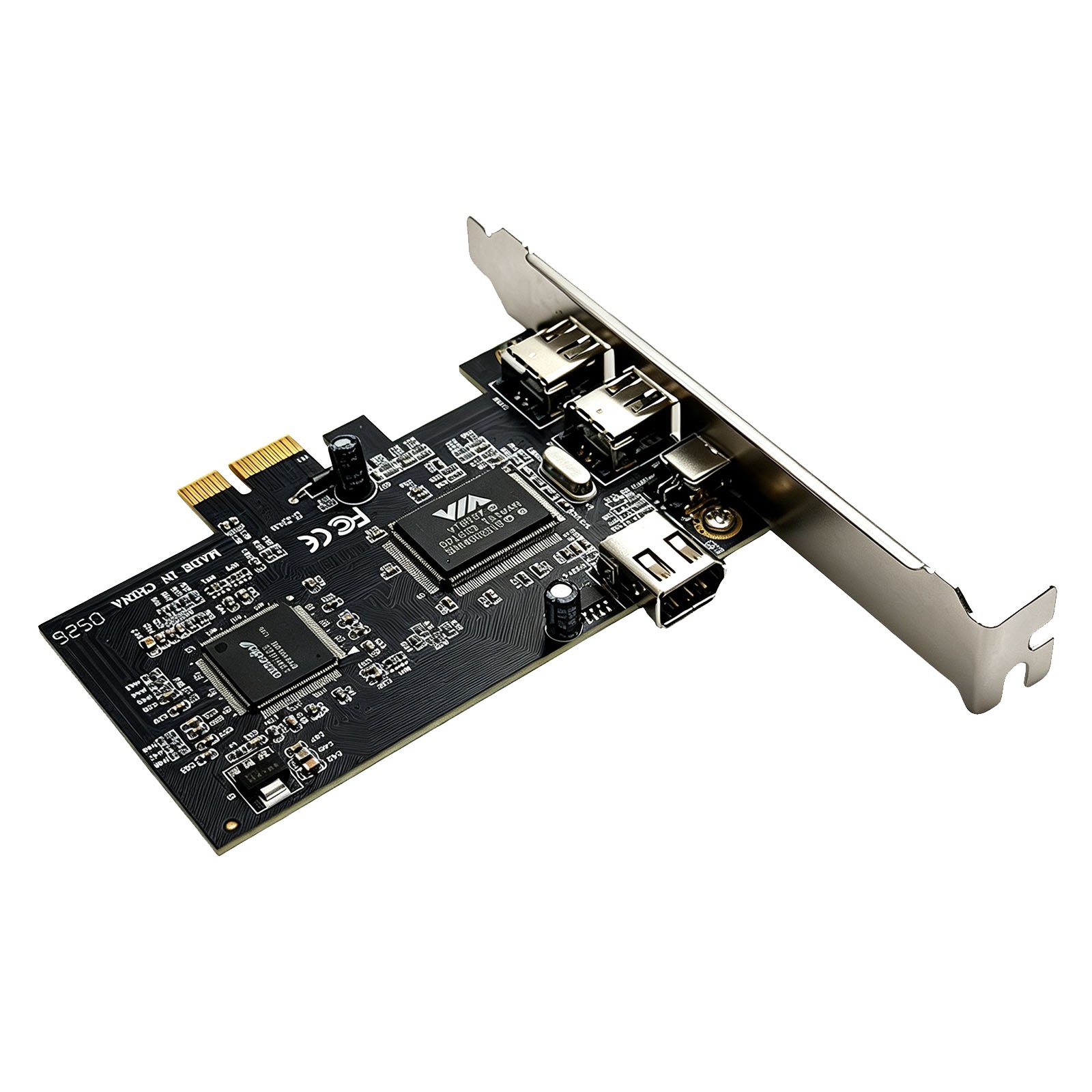 New 4 Ports PCI Express 1X to External IEEE 1394 Firewire Expansion Card
