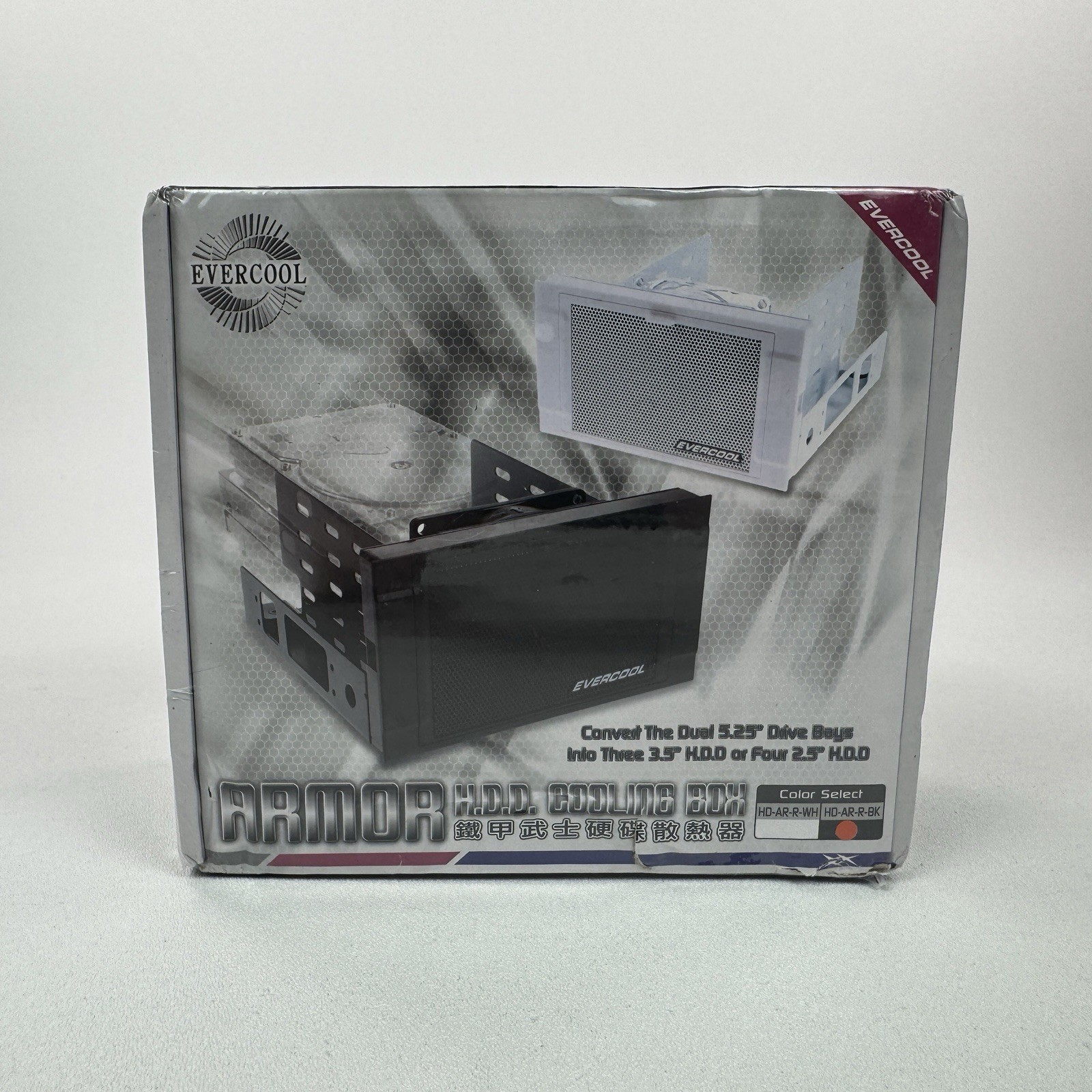 EverCool Dual 5.25 in. Drive Bay to Triple 3.5 HDD Cooling Box Black NEW SEALED