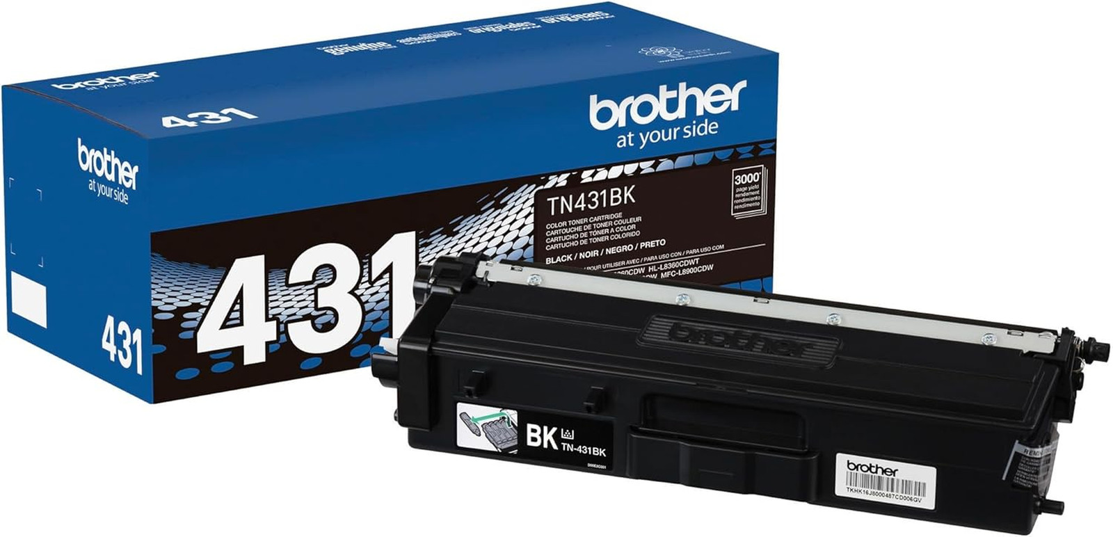 Printer TN431BK Standard Yield Toner-Retail Packaging , Black