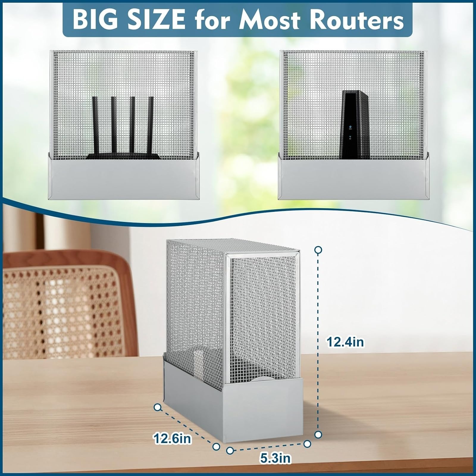 Fengind Large WiFi Router Cover – EMF Protection, Dual-Band, Weatherproof