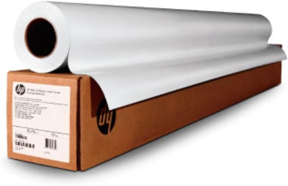 HP 36in x 200ft Heavyweight Coated Plotter Paper 3-in Core 36″ Wide Format Roll