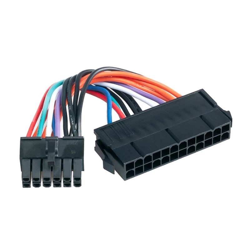 10CM/3.94in 24-pin 12pin Power Cord Converter ATX 24p To 12p Line for Lap
