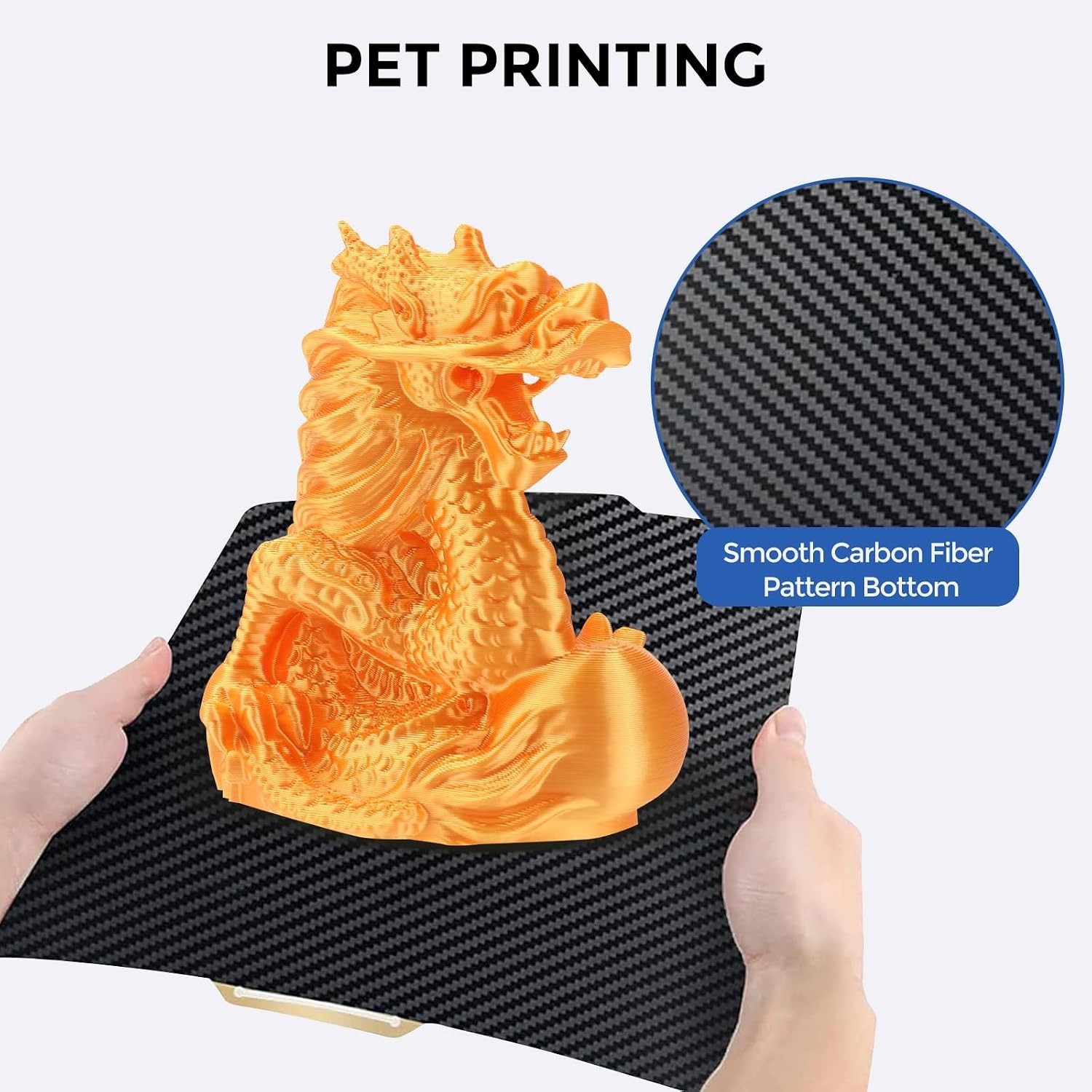 Double-Sided PEO PET Build Plate 257x257mm for Bambu Lab X1 Series 3D Printers