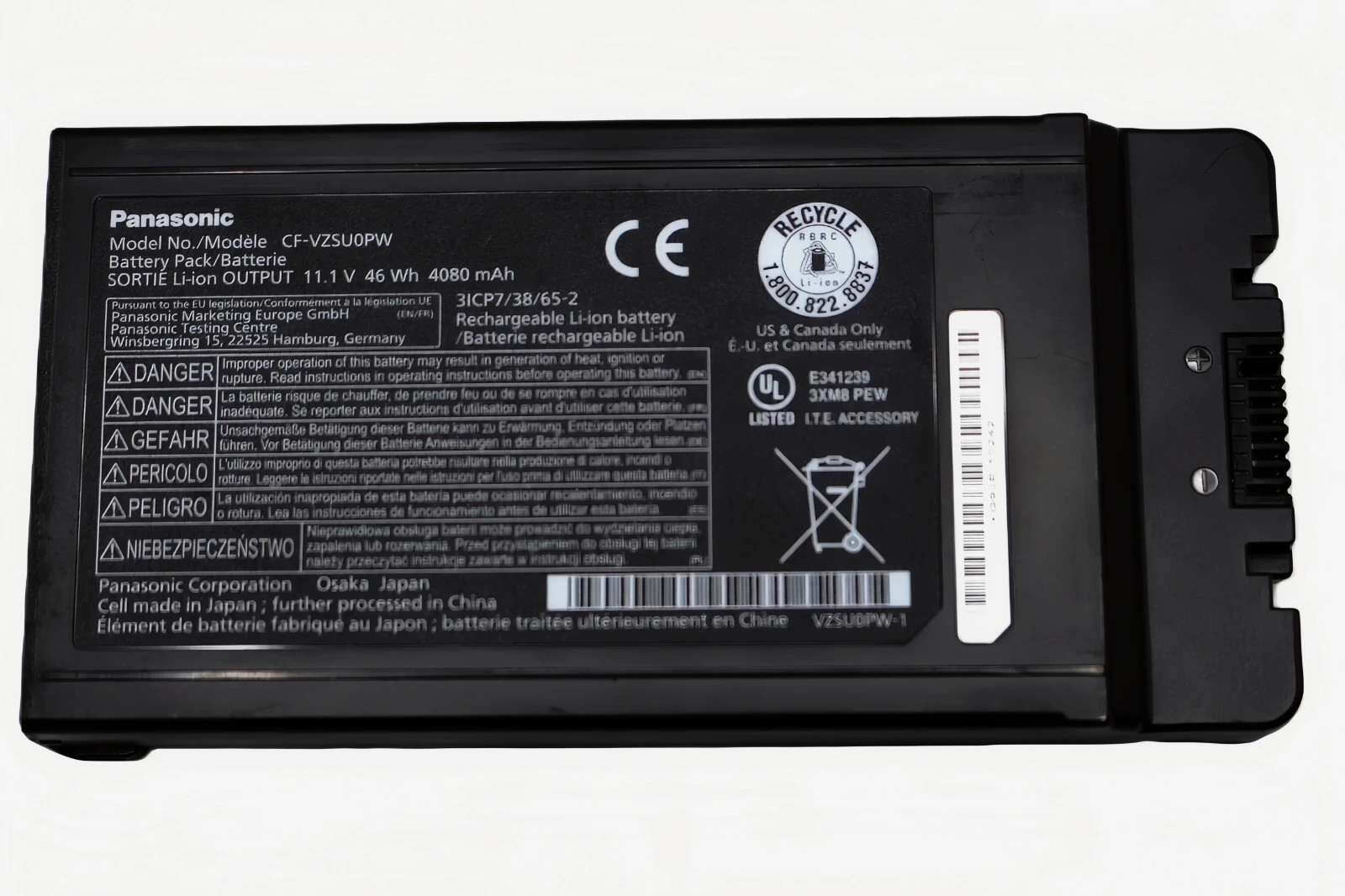 Genuine CF-54 Battery For Panasonic Toughbook CF-VZSU0PW CF-VZSU0PR OEM 46WH