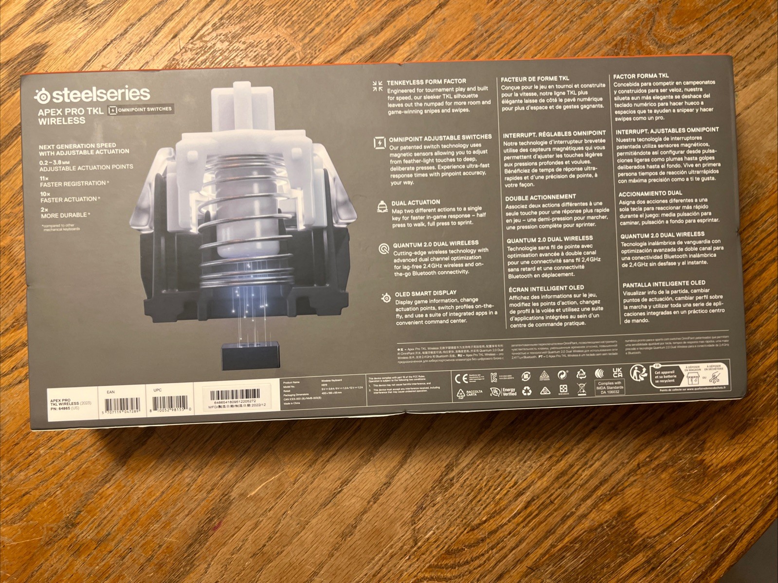 STEELSERIES APEX PRO TKL WIRELESS KEYBOARD BRAND NEW FACTORY SEALED