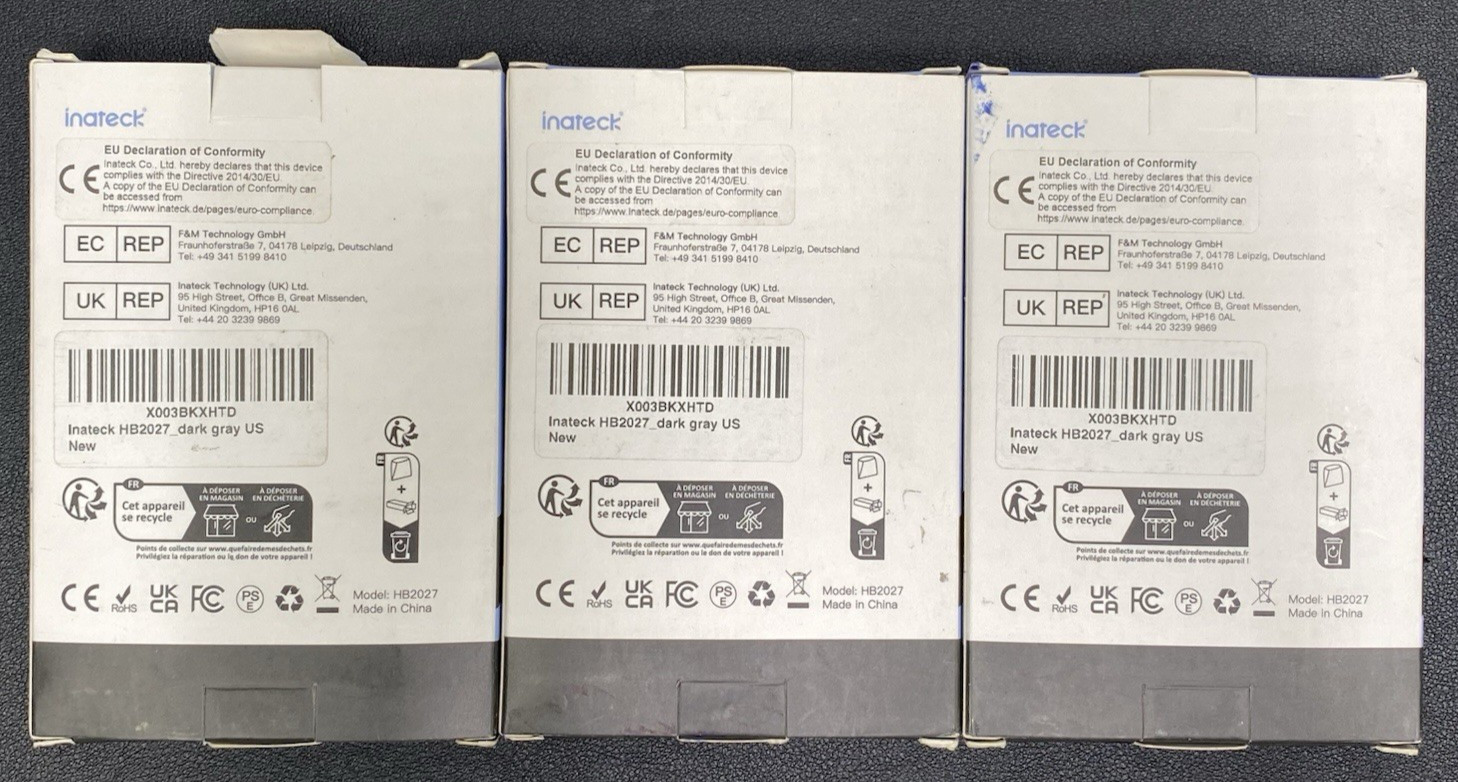 Lot of 3 USB C Hub 7 Ports USB 3.2 Gen 2 Type A ports HDMI PD SD/TF card slot