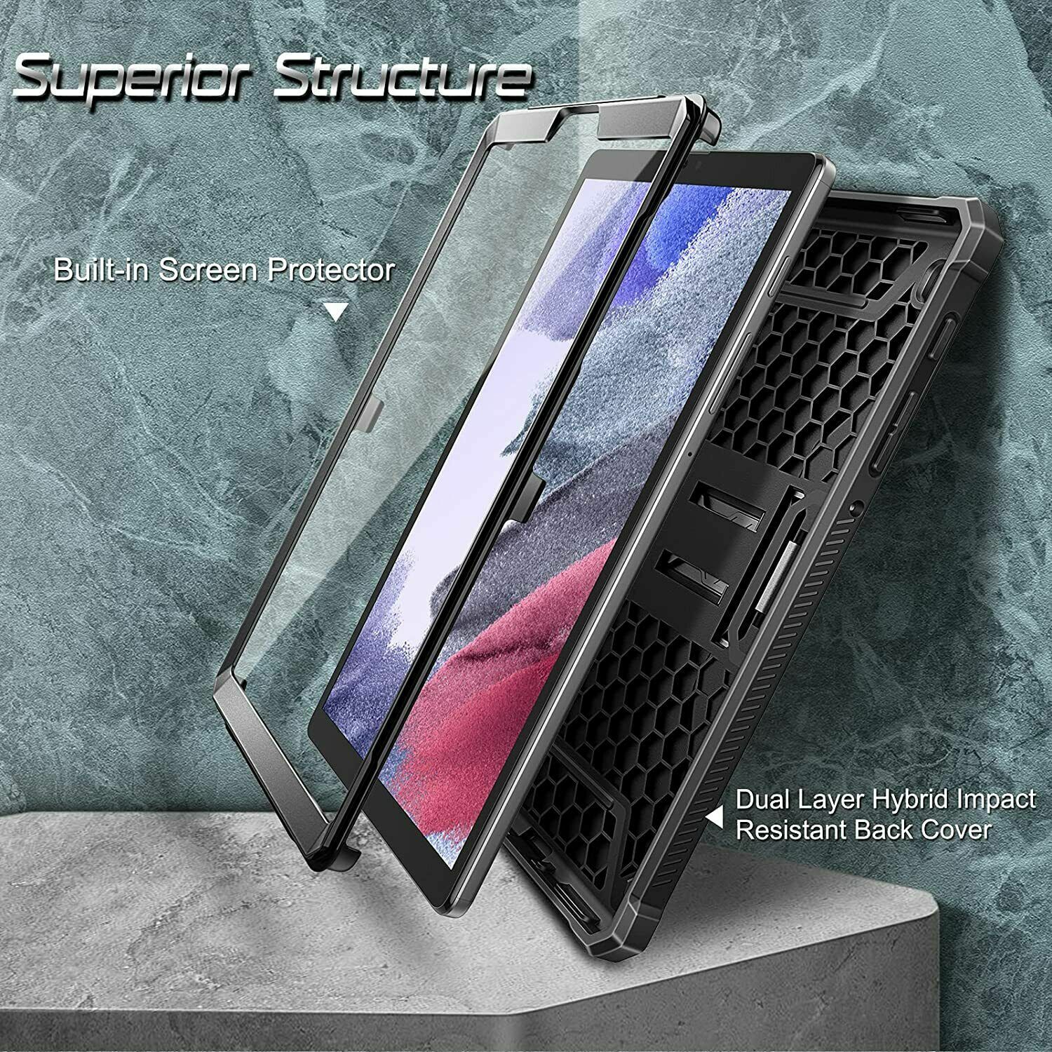 For Samsung Galaxy Tab A7 Lite 8.7″ 2021 Shockproof Case Hybrid Kickstand Cover