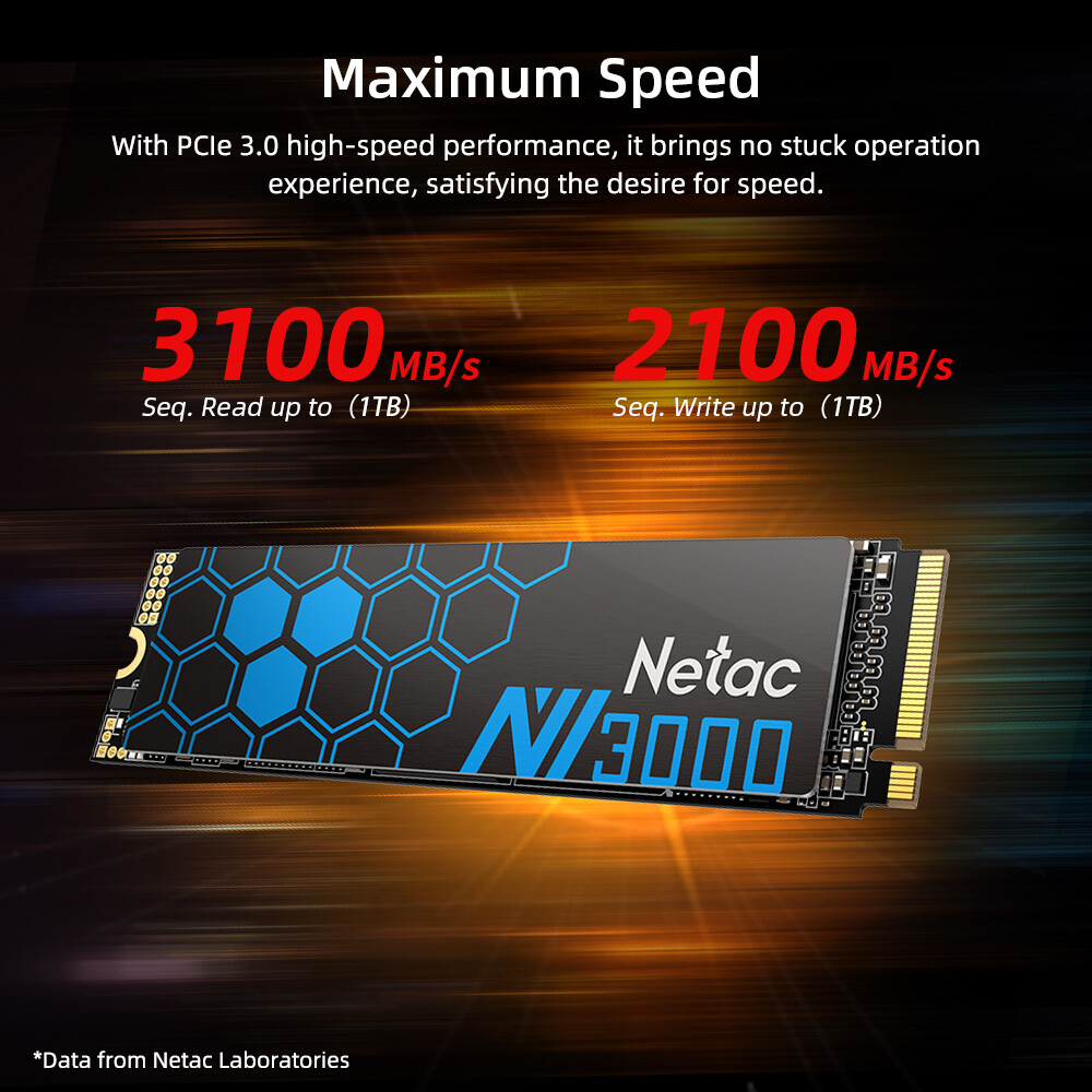 Netac M.2 1TB 500GB Internal SSD NVMe PCIe3.0 Gen3x4 Solid State Drive lot
