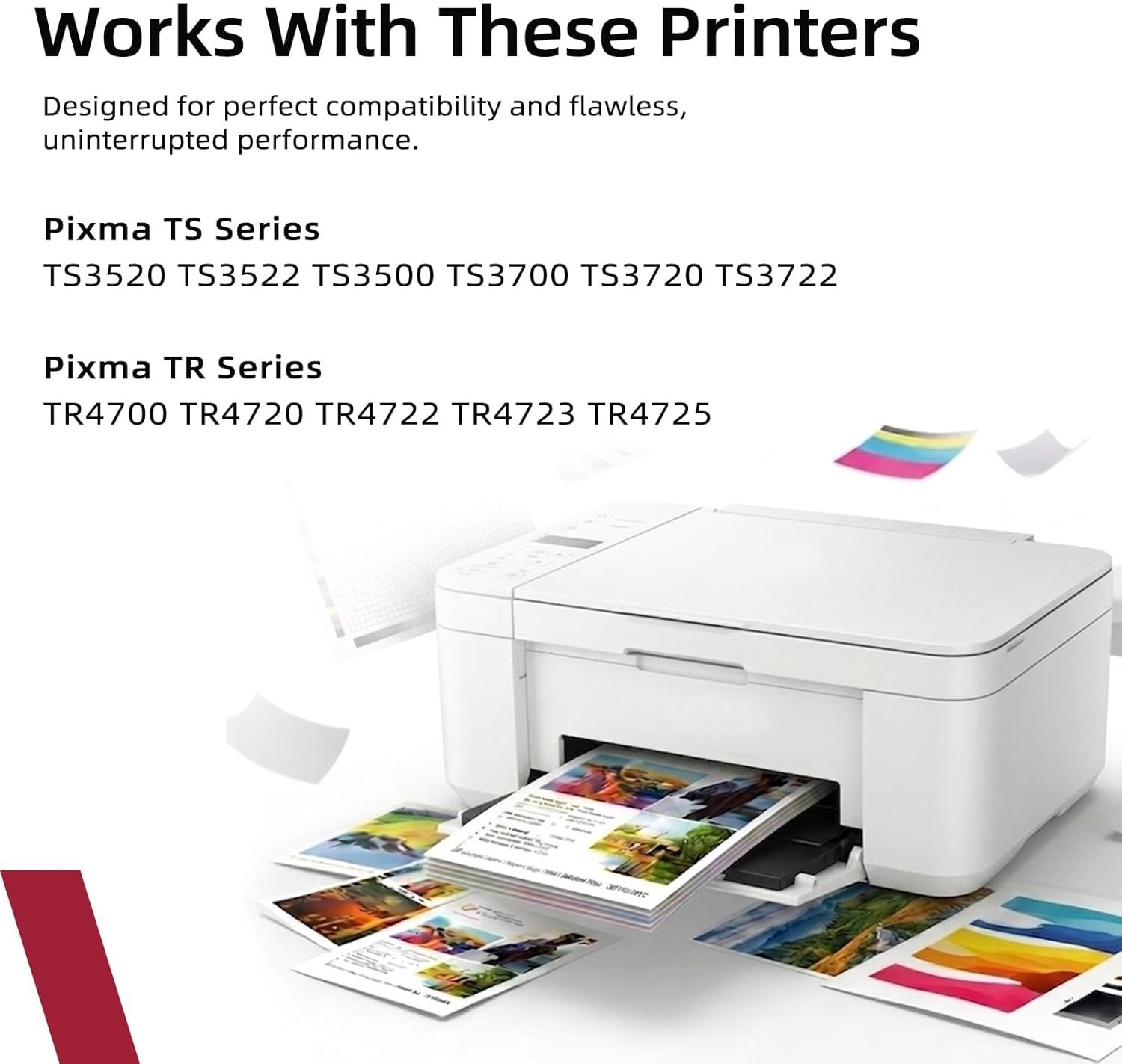 276XL Color Ink Cartridge 2 Pack for Canon PIXMA TS3522 TR4720