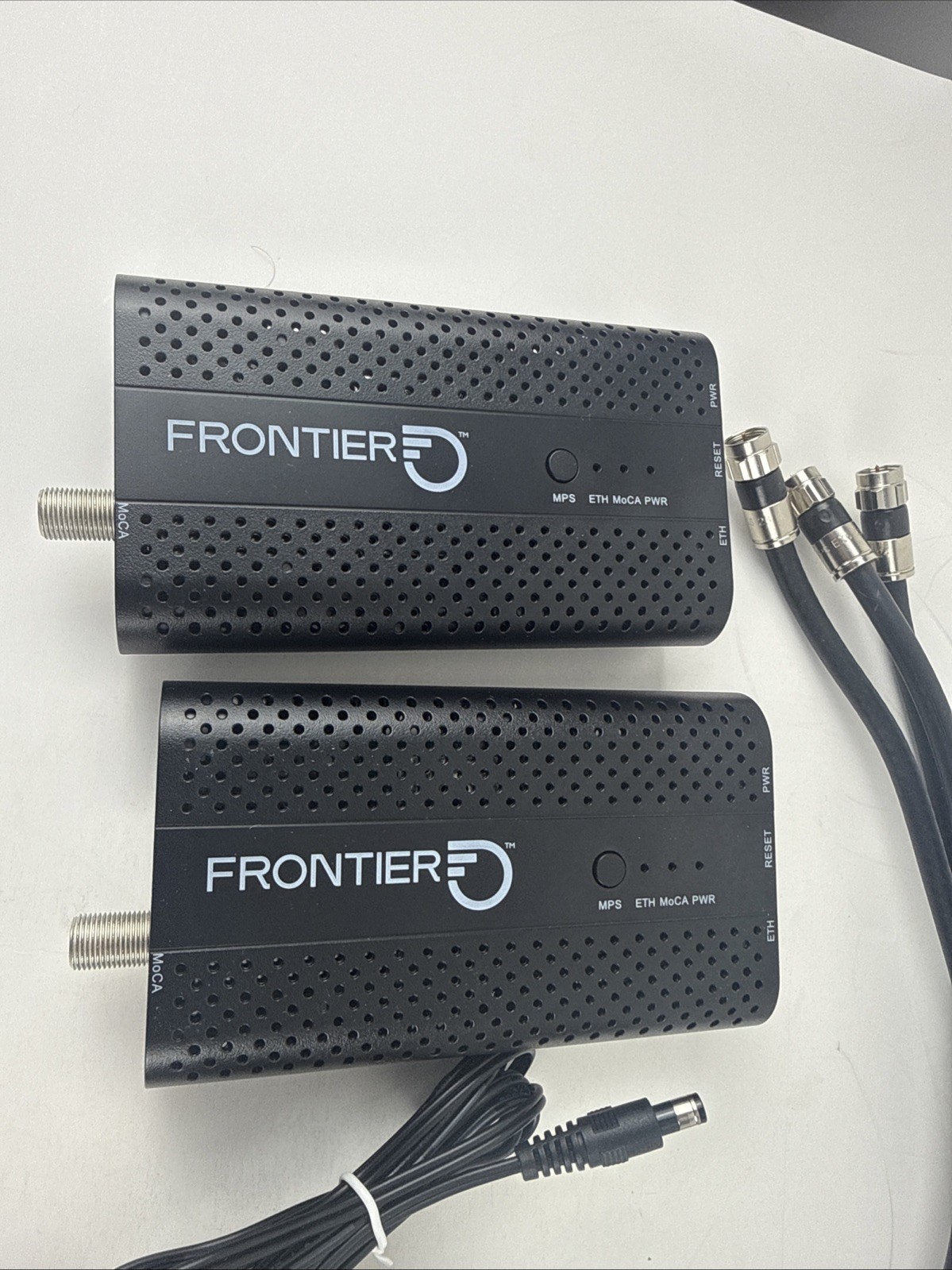 2 PACK / NEW FRONTIER FCA252 MoCa 2.5 Ethernet Network Adapter 3 MoCA Cables