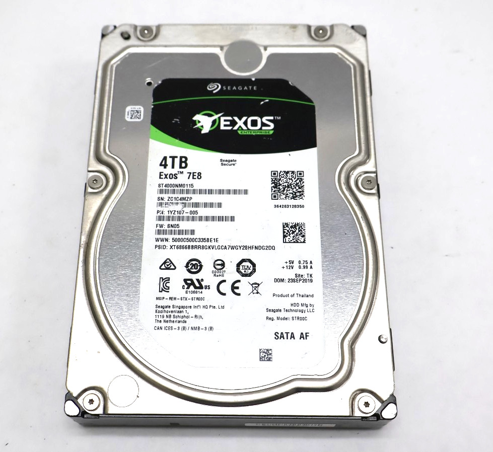 Seagate Exos 7E8 ST4000NM0115 4TB 7200 RPM 3.5″ SATA 6Gb/s Hard Drive 1YZ107-005