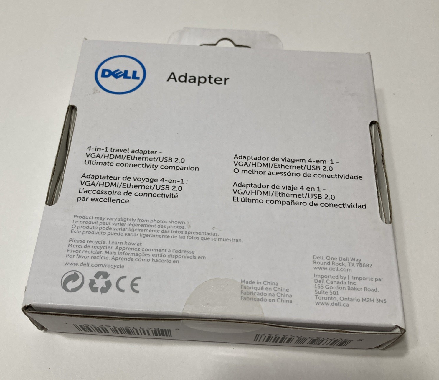 Dell DA100 USB 3.0 to HDMI VGA Ethernet USB Adapter Dongle – Brand New