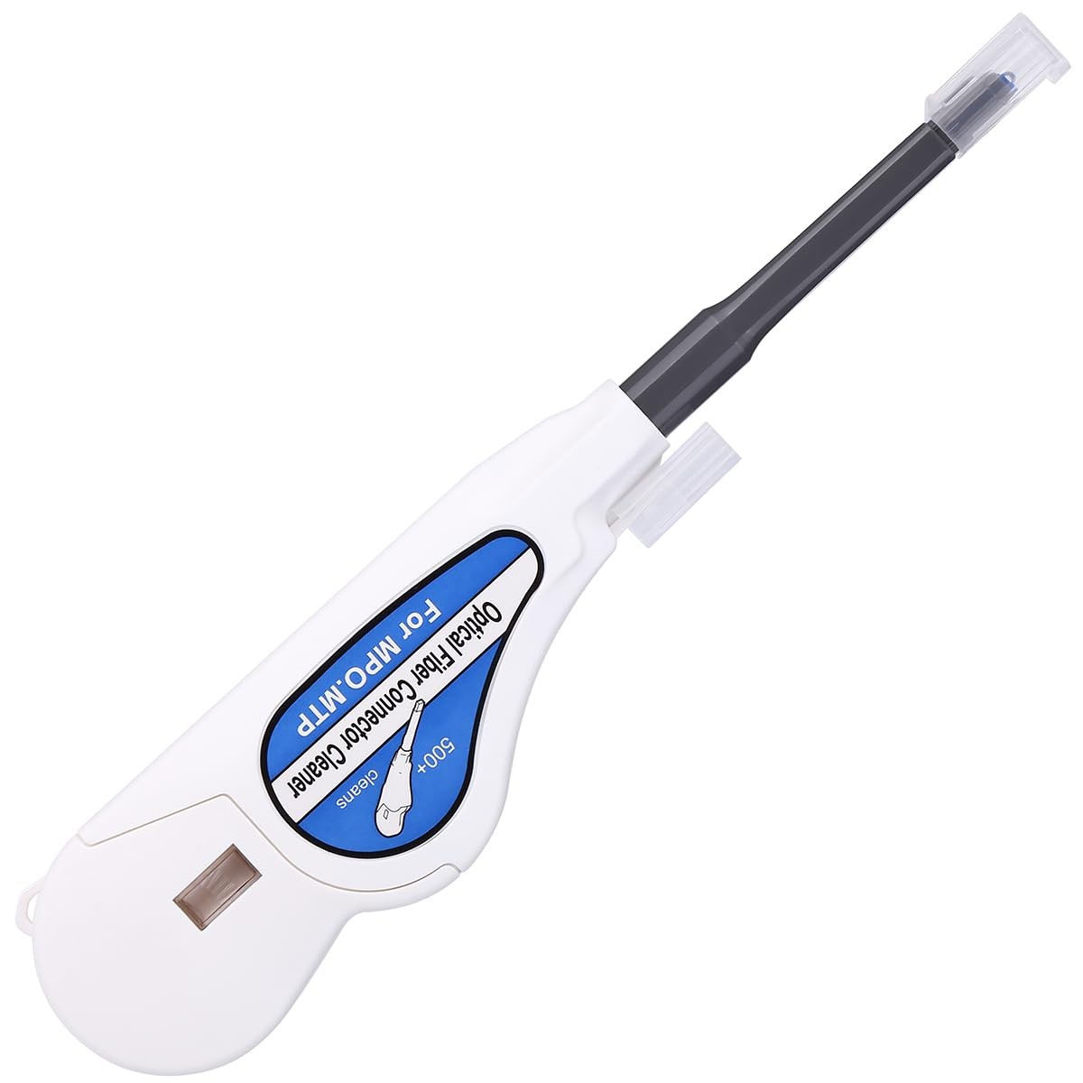 White MPO/MTP Fiber Optic Cleaner Over 500 Cleans Endface Connector Tool