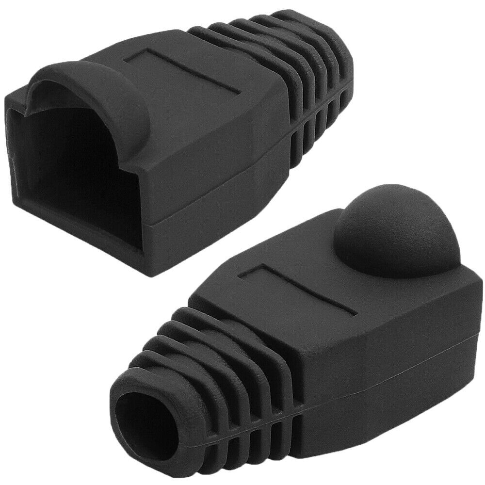 50 Pack Cat5e Cat6 Boots Ethernet Cable End Cap Grip Network RJ45 Connector Boot