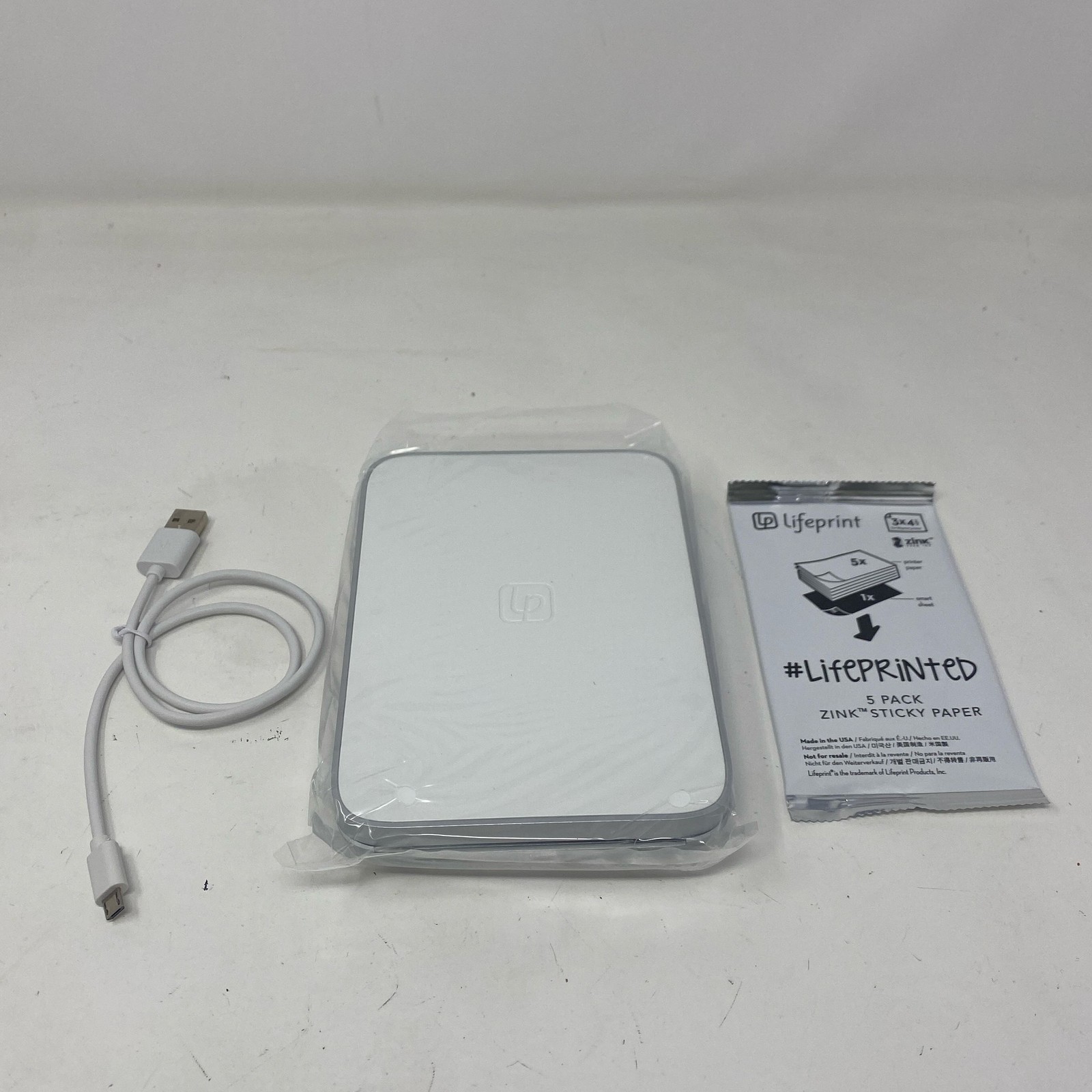 Lifeprint 3×4.5 Bluetooth ZINK Photo Printer White