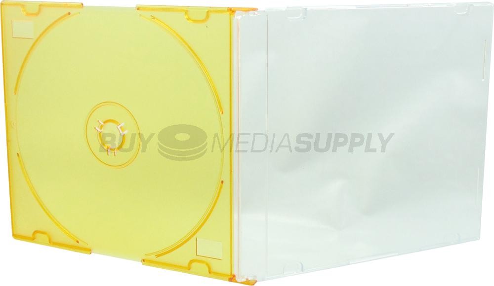5.2mm Slimline Orange Color 1 Disc CD Jewel Case Lot
