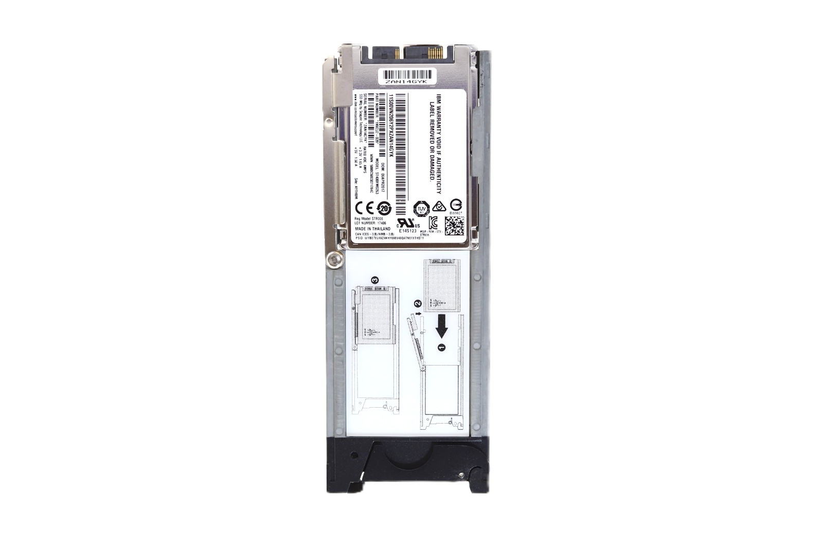 IBM ST400FM0263 400GB 6Gb/s 1.8″ SAS SSD Flash Drive W/Caddy Tray P/N: 00WV992