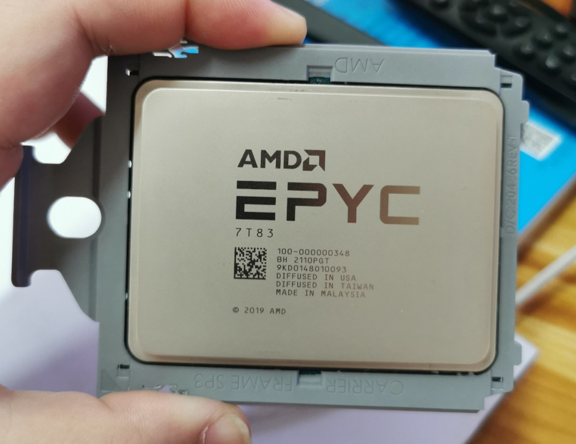2PCS 4PCS 8PCS AMD EPYC Milan 7T83 CPU 64 core unlocked OEM Version of EPYC 7763