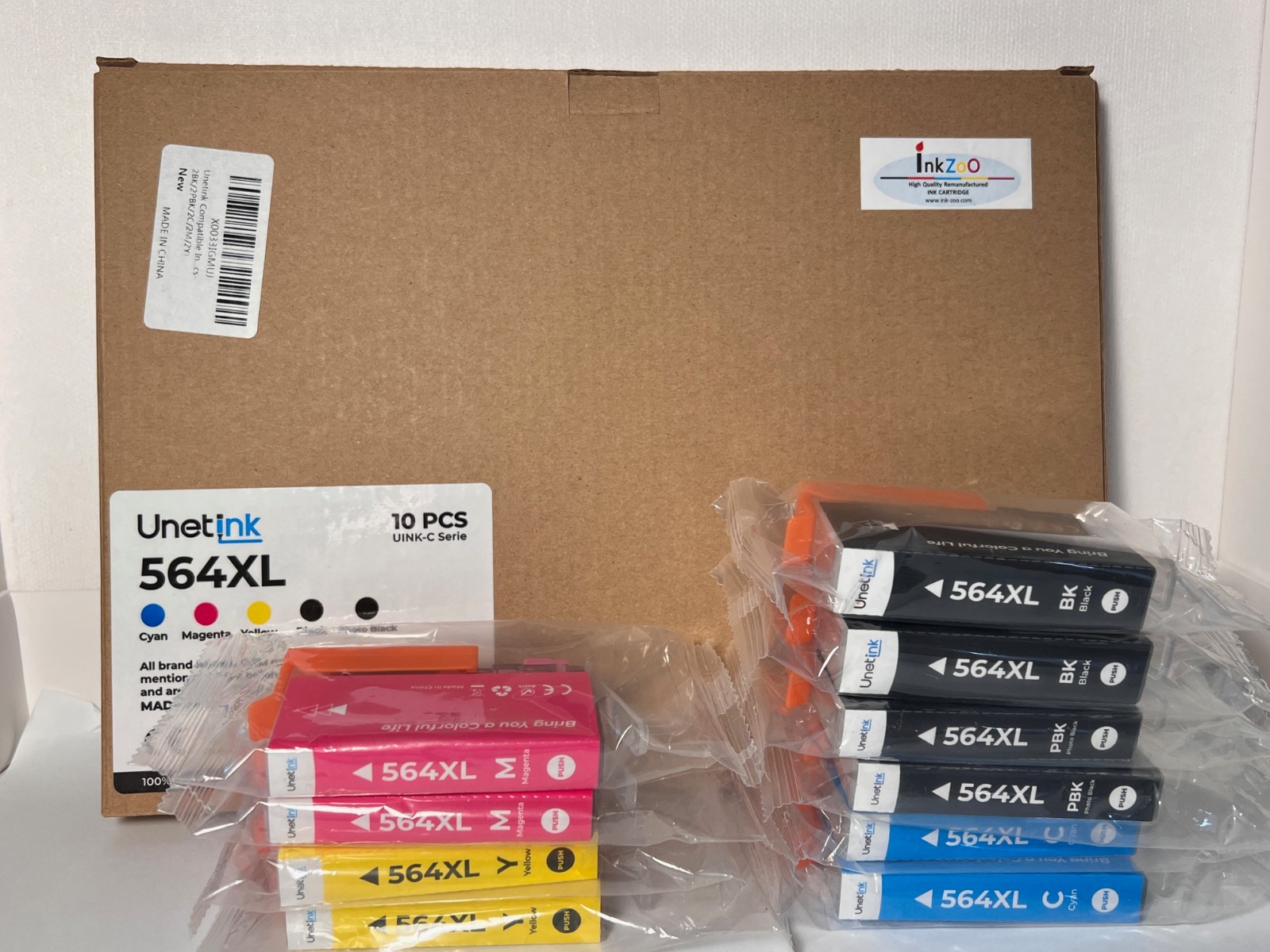 10 PK New Gen For HP 564XL Ink Cartridge Photosmart 6510 6520 7510 7520 Printer