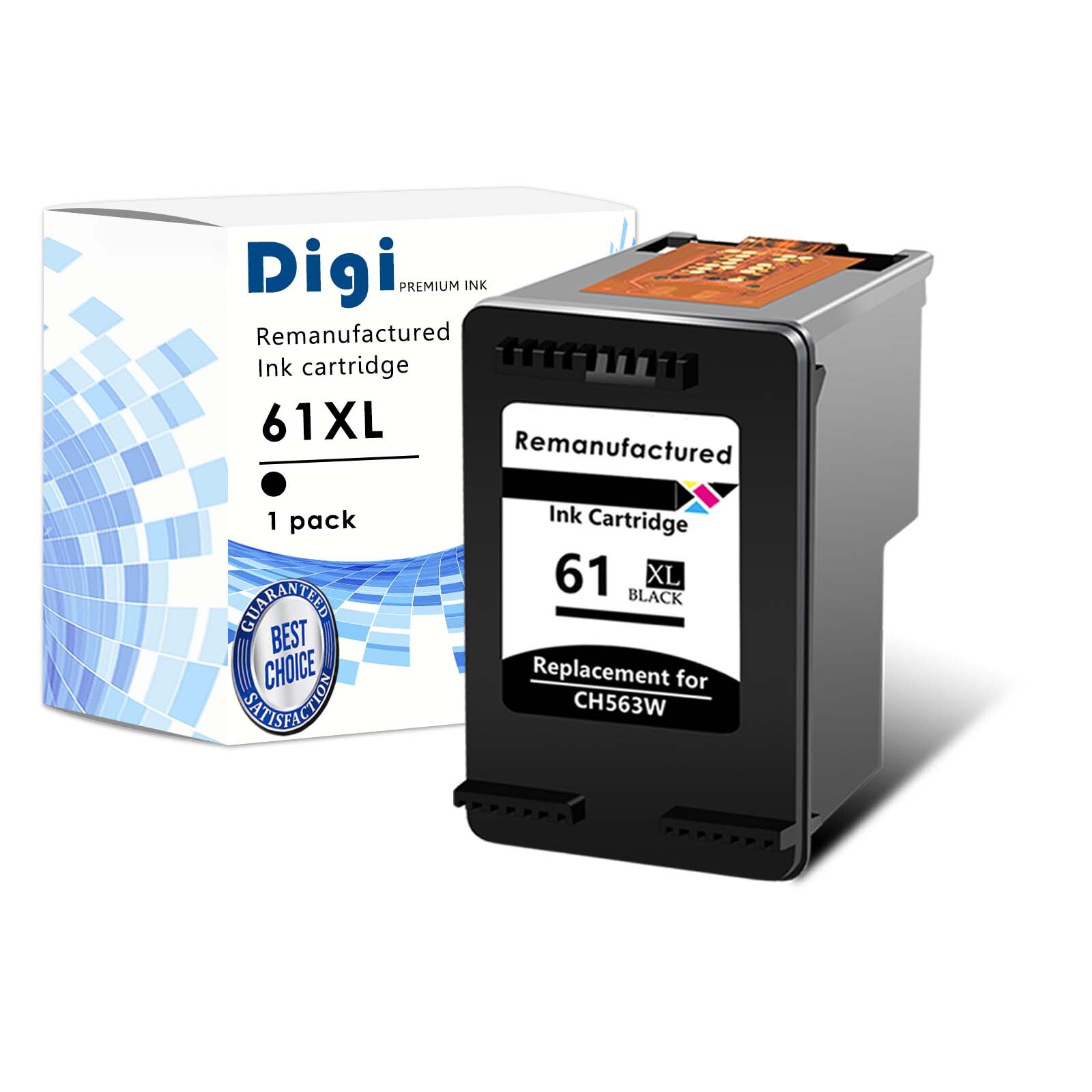 61XL Black Ink Cartridge CH563WN compatible with HP Officejet 4634 4635 4636 US
